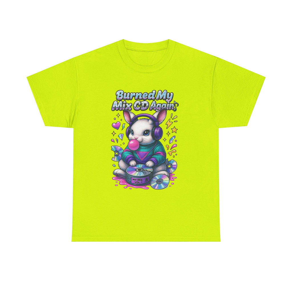 Y2K Bunny Graphic Tee Lime Green Oversized Unisex T-Shirt Vintage Cotton Casual Wear Gift