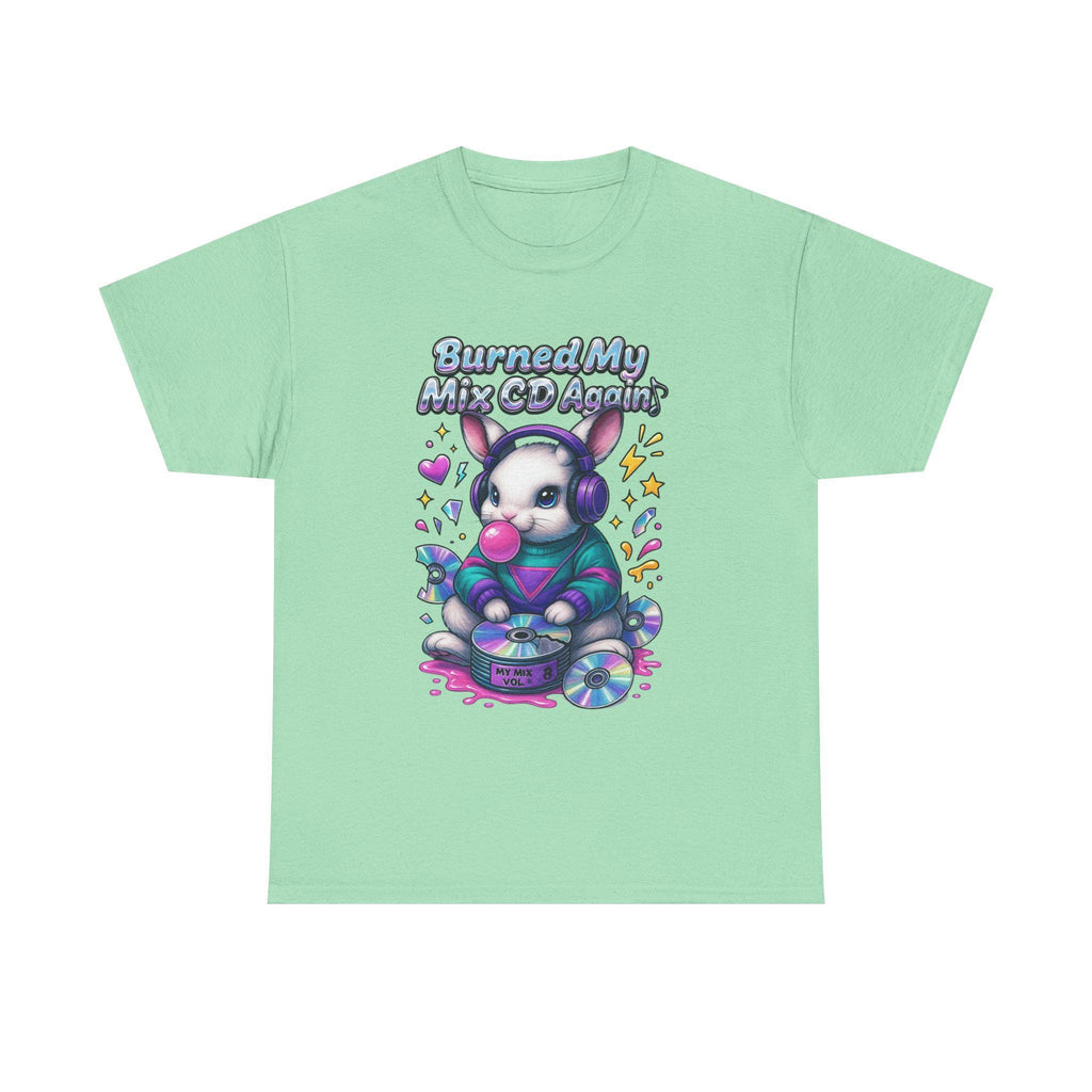Y2K Bunny Graphic Tee Lime Green Oversized Unisex T-Shirt Vintage Cotton Casual Wear Gift