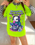 Y2K Bunny Graphic Tee Lime Green Oversized Unisex T-Shirt Vintage Cotton Casual Wear Gift