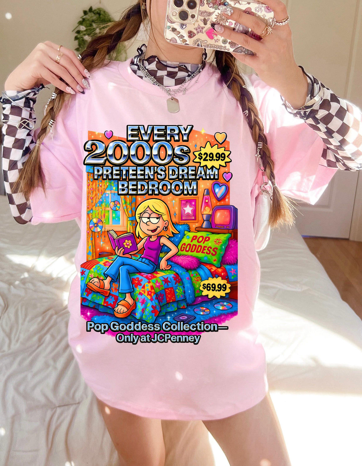 2000s Dream Bedroom Graphic Tee - Unisex Retro Shirt 
