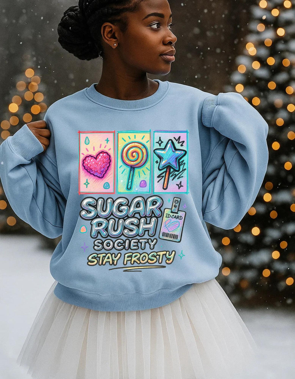 Festive Candy Land Nutcracker Christmas Sweatshirt: Cozy Y2K Holiday Jumper for Sweet Tooth Lovers