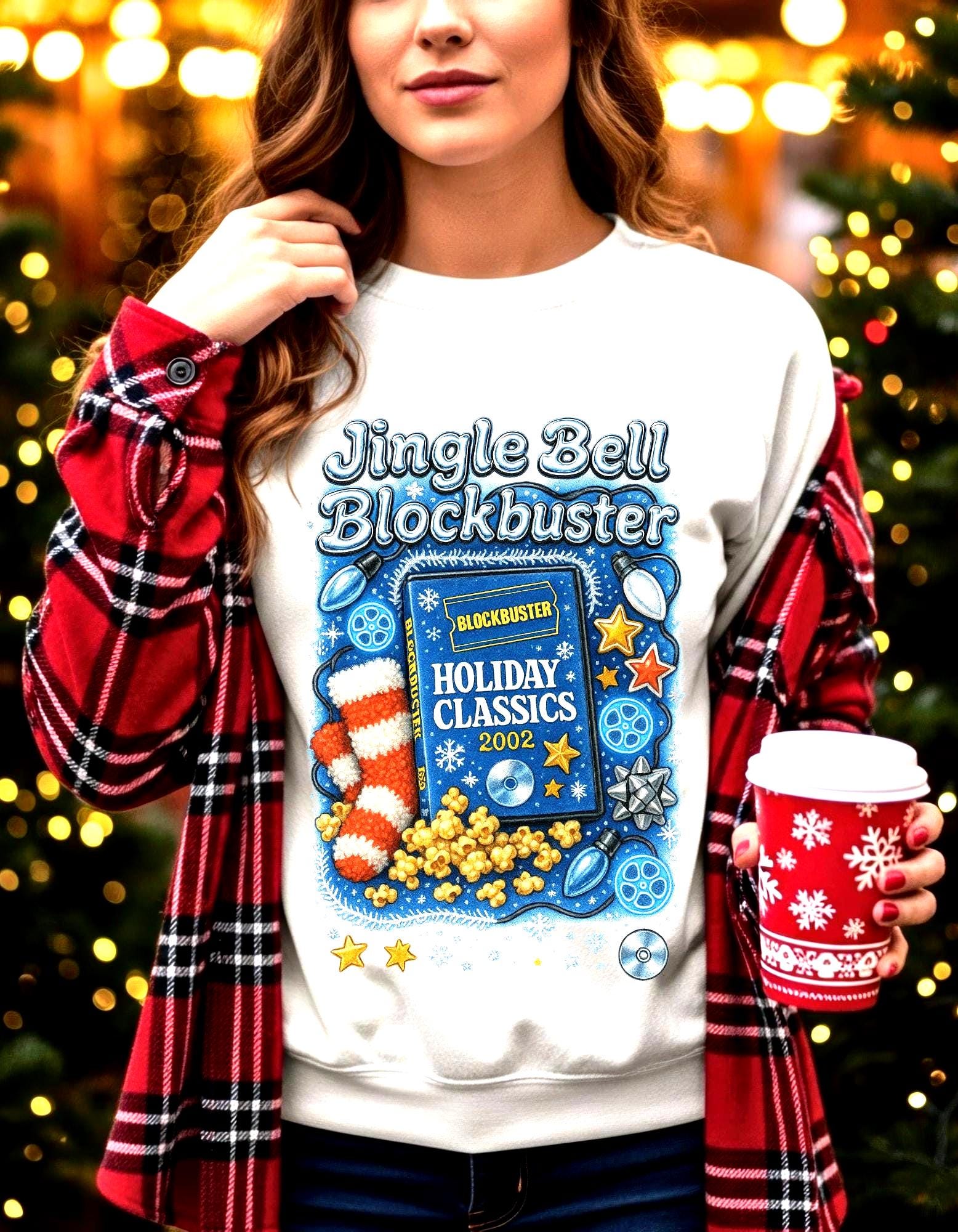 Holiday Movie Crewneck Sweatshirt - Cozy Christmas Gift for Film Lovers, Festive Winter Unisex Jumper