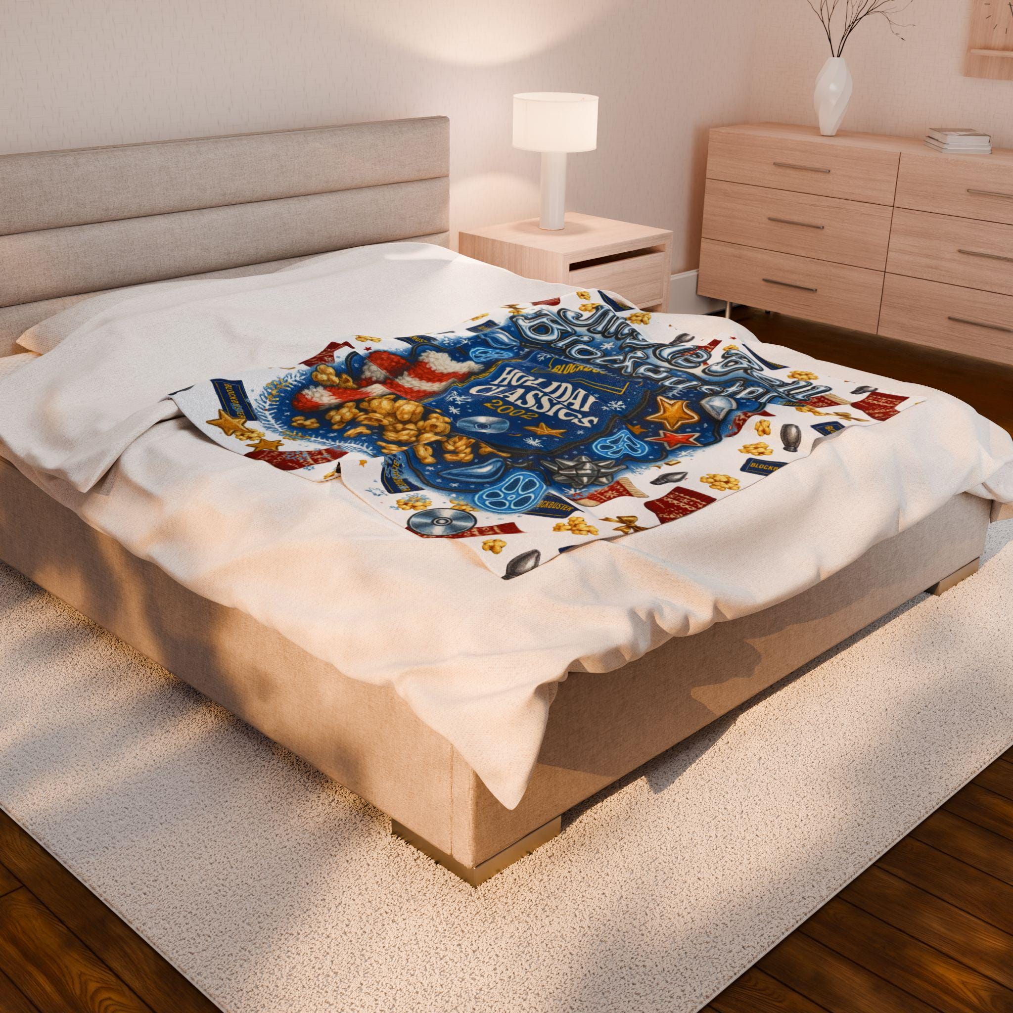 Holiday Classics Velveteen Plush Blanket | Christmas Movie Night Throw