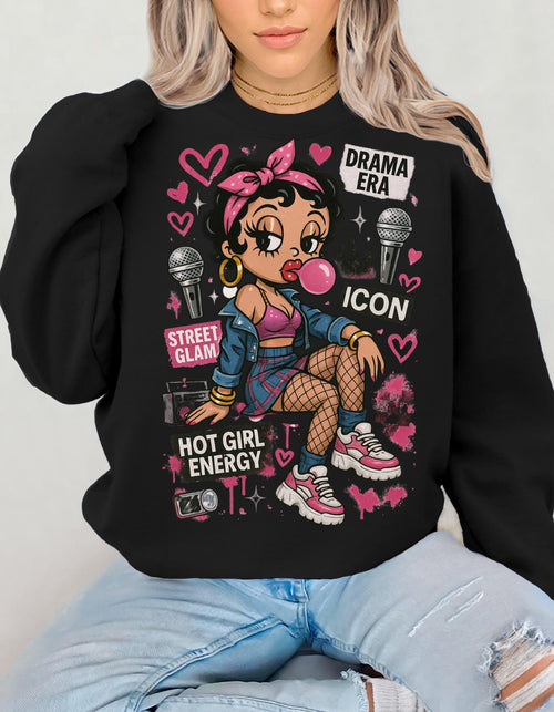 Boop Street Style Sweatshirt, Unisex Fashion Top