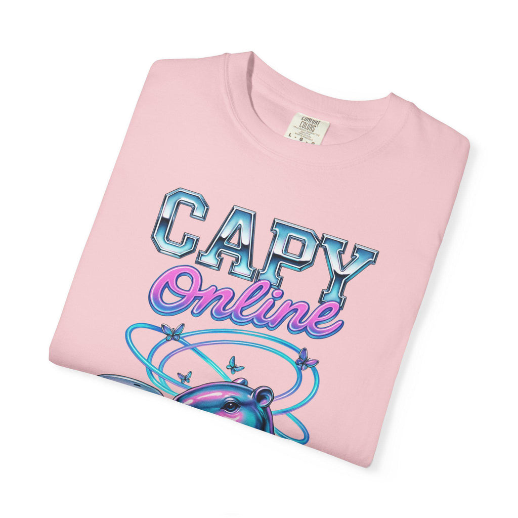 Capy Online T-Shirt: Unisex Gamer Tee, Animal Lover Gift