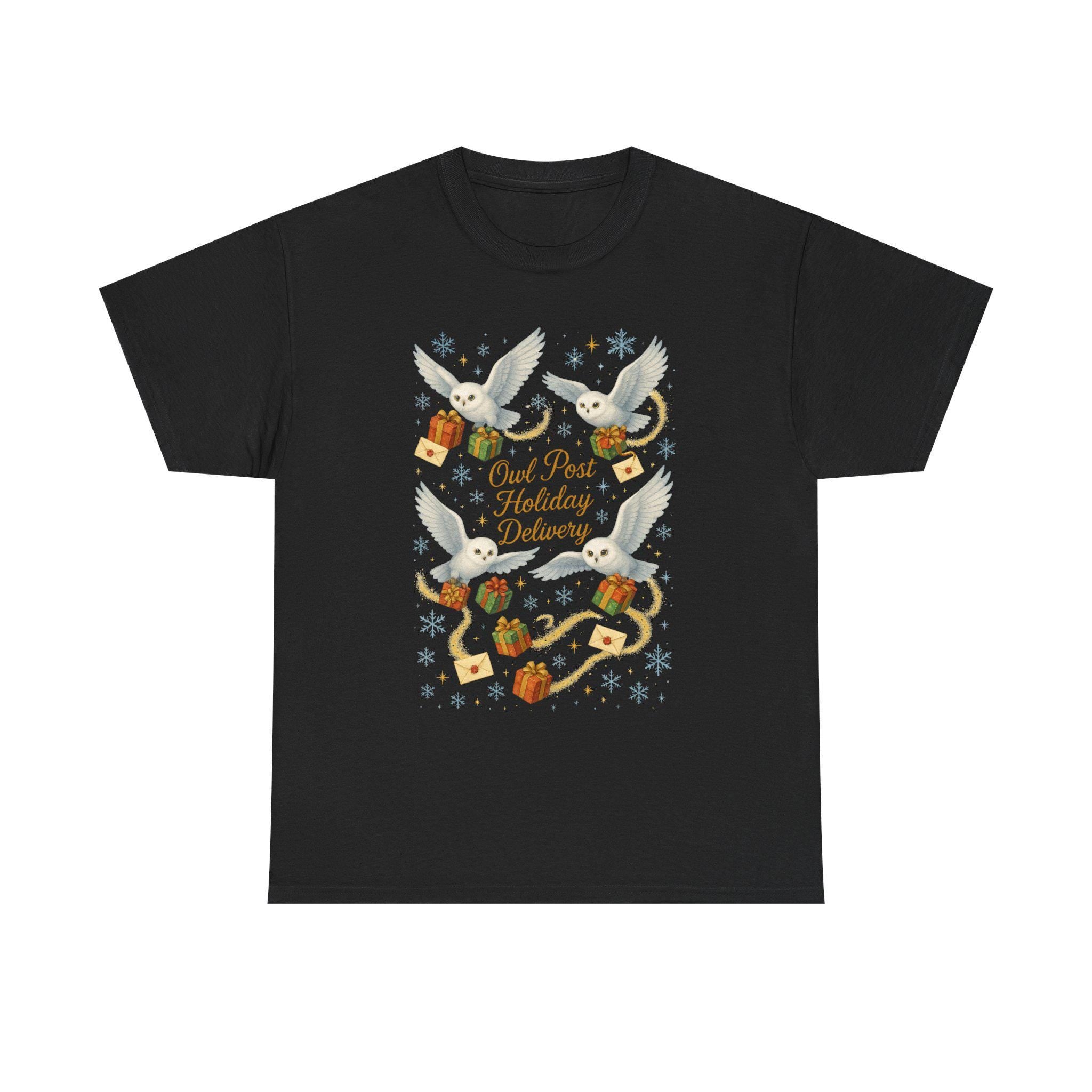 Magical Owl Holiday Delivery Sweatshirt: Potter Fans Christmas Pullover