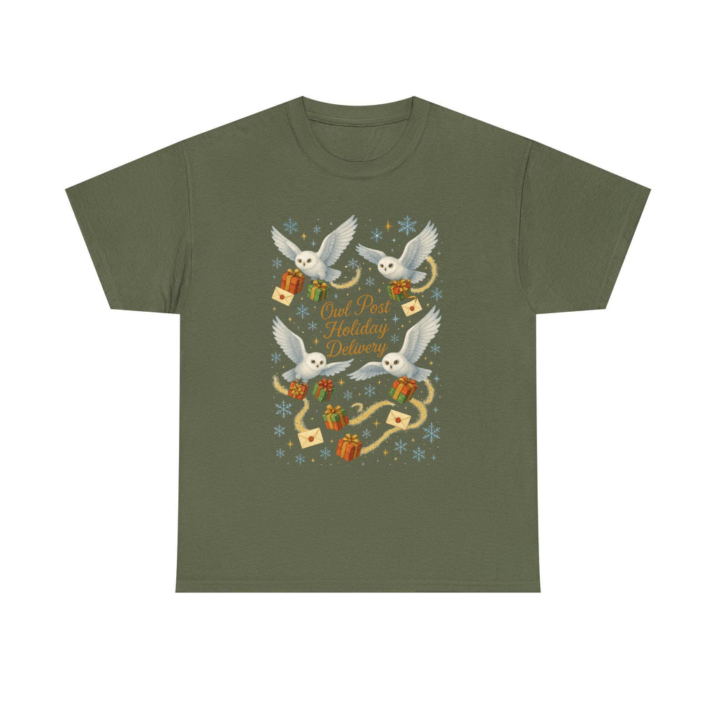 Magical Owl Holiday Delivery Sweatshirt: Potter Fans Christmas Pullover