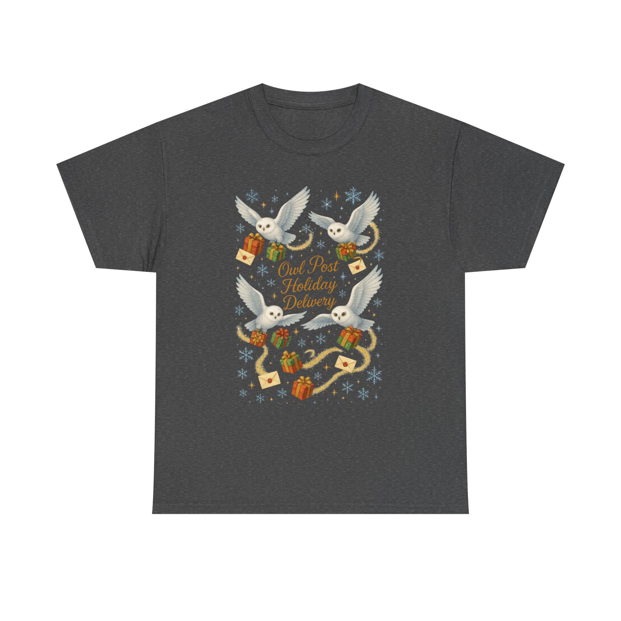 Magical Owl Holiday Delivery Sweatshirt: Potter Fans Christmas Pullover