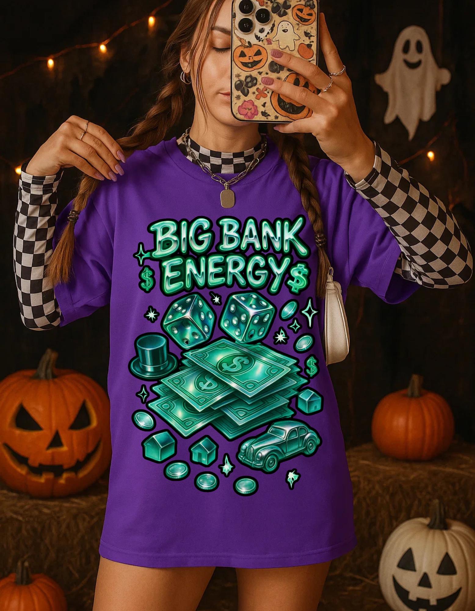 Big Bank Energy Graphic Tee: Y2K Money Moves Streetwear Shirt