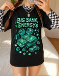 Big Bank Energy Graphic Tee: Y2K Money Moves Streetwear Shirt