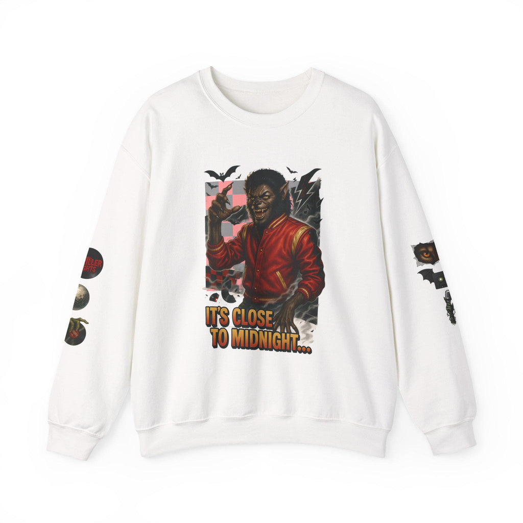 Retro Werewolf Sweatshirt: 80s Music Icon Thrills Crewneck