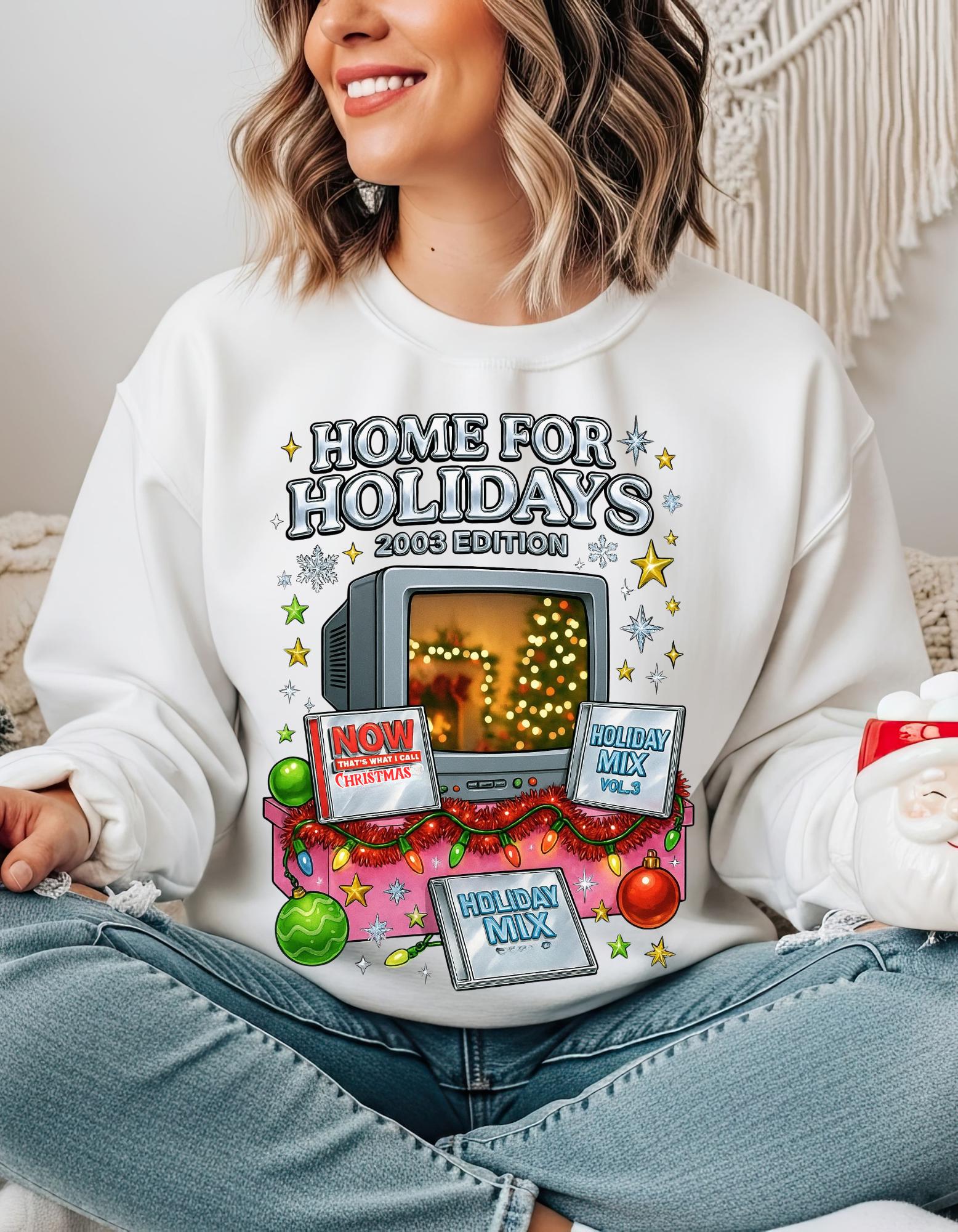 Y2K Christmas Sweatshirt 2003 Edition Retro Holiday Design Vintage Xmas Pullover Cozy Winter Gift