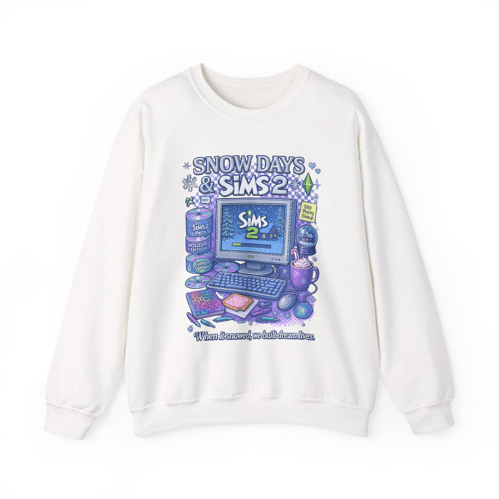 Y2K Life Simulation Gamer Sweatshirt | Retro simulation Crewneck