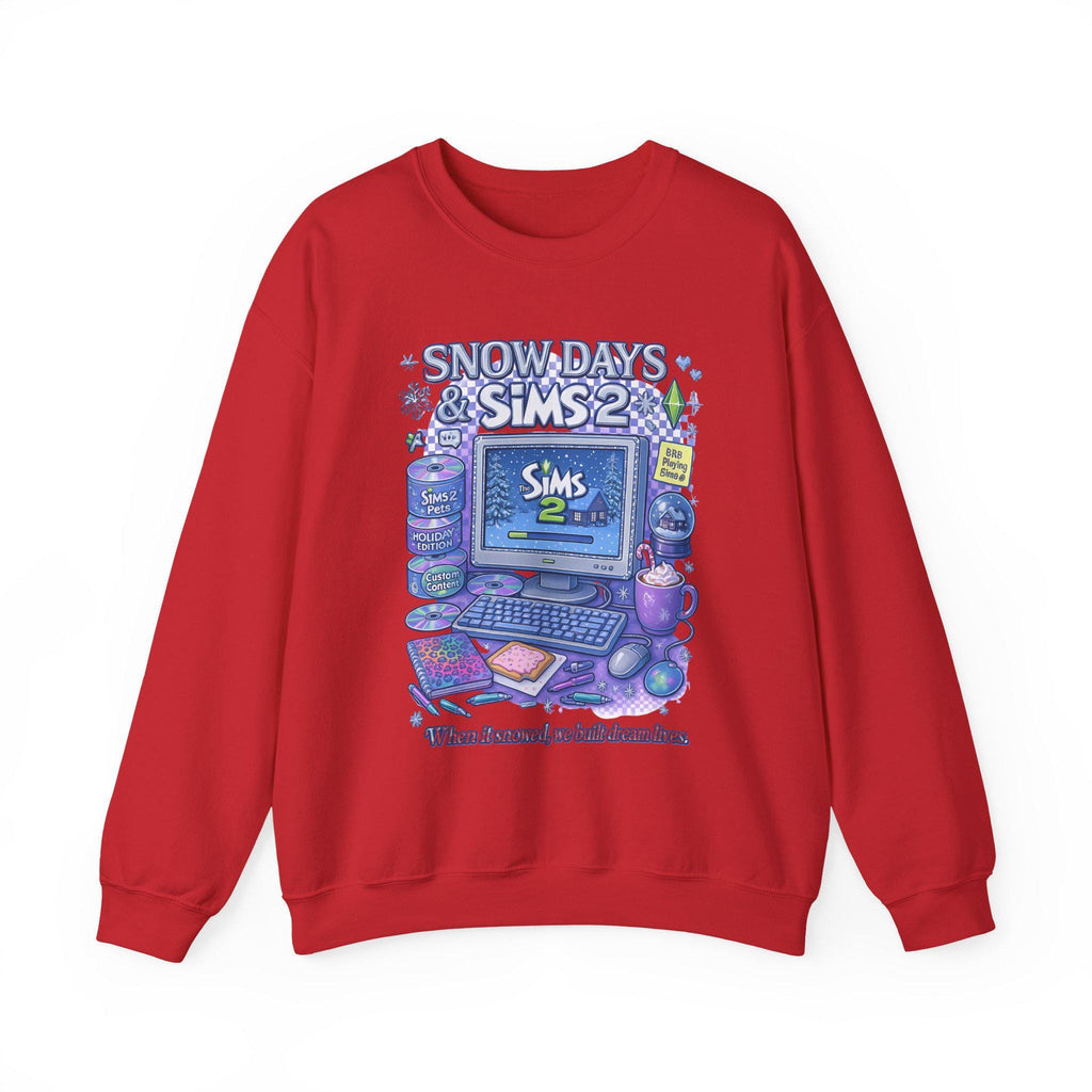 Y2K Life Simulation Gamer Sweatshirt | Retro simulation Crewneck
