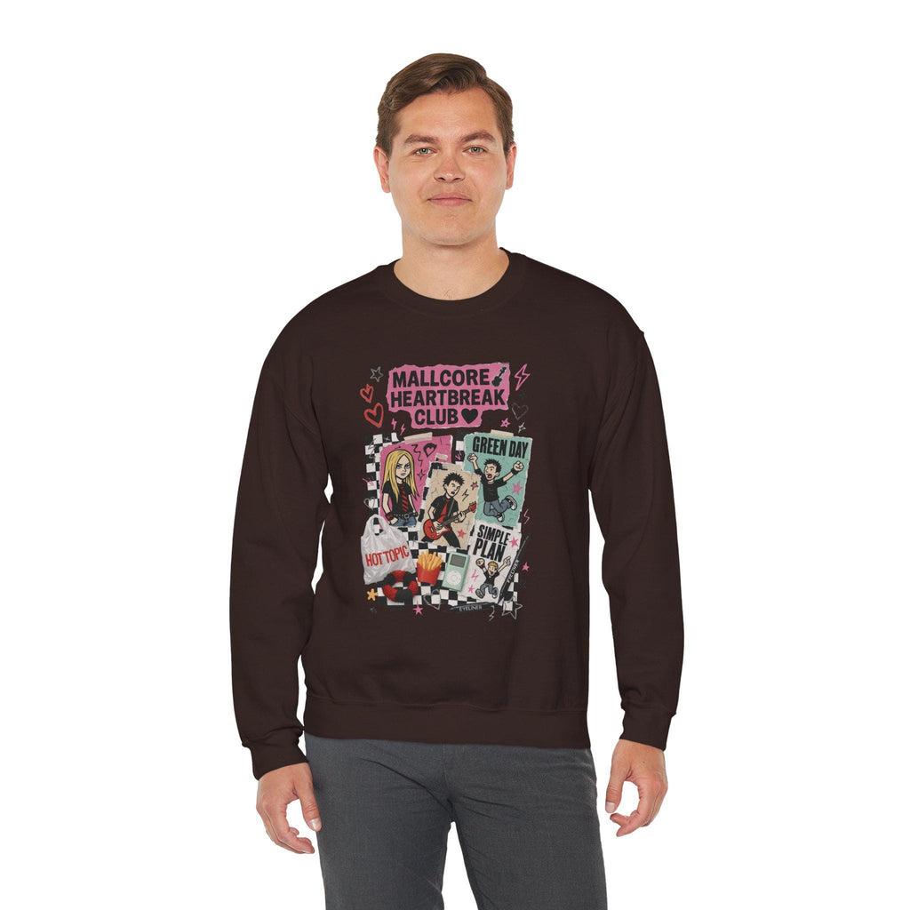 Y2K Pop Punk Graphic Sweatshirt | Mallcore Heartbreak Club Tee
