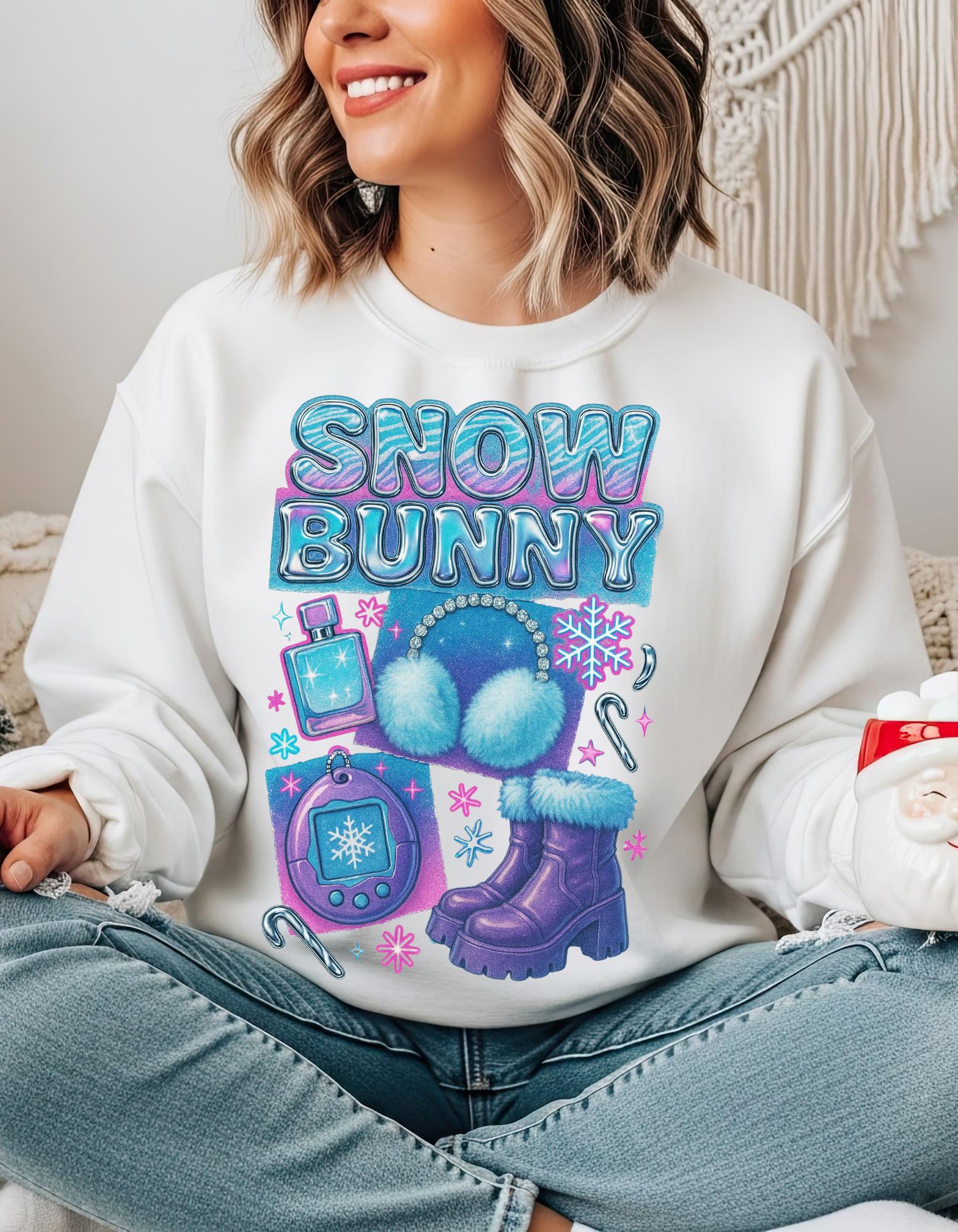 Snow Bunny Graphic sweatshirt: Winter Unisex Heavy Cotton Shirt