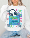 Y2K Christmas CD Sweatshirt - Retro 2004 Music Nostalgia Holiday Pullover Gift