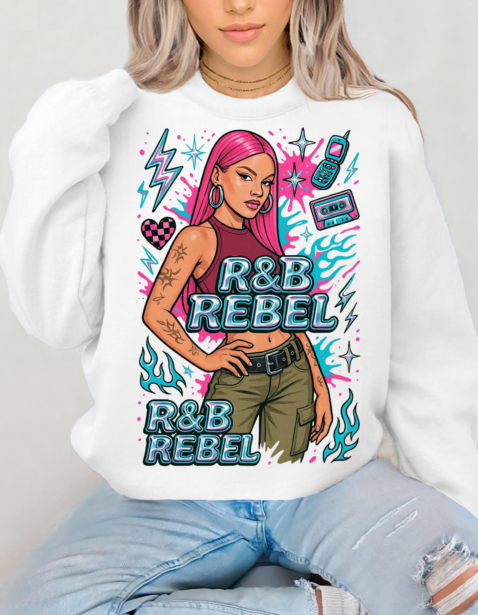 Retro 90s R&B Rebel Sweatshirt, Vintage Music Fan Gift