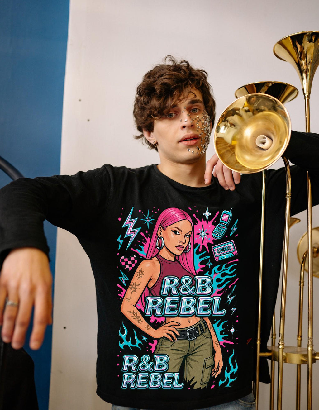 Retro 90s R&B Rebel Sweatshirt, Vintage Music Fan Gift