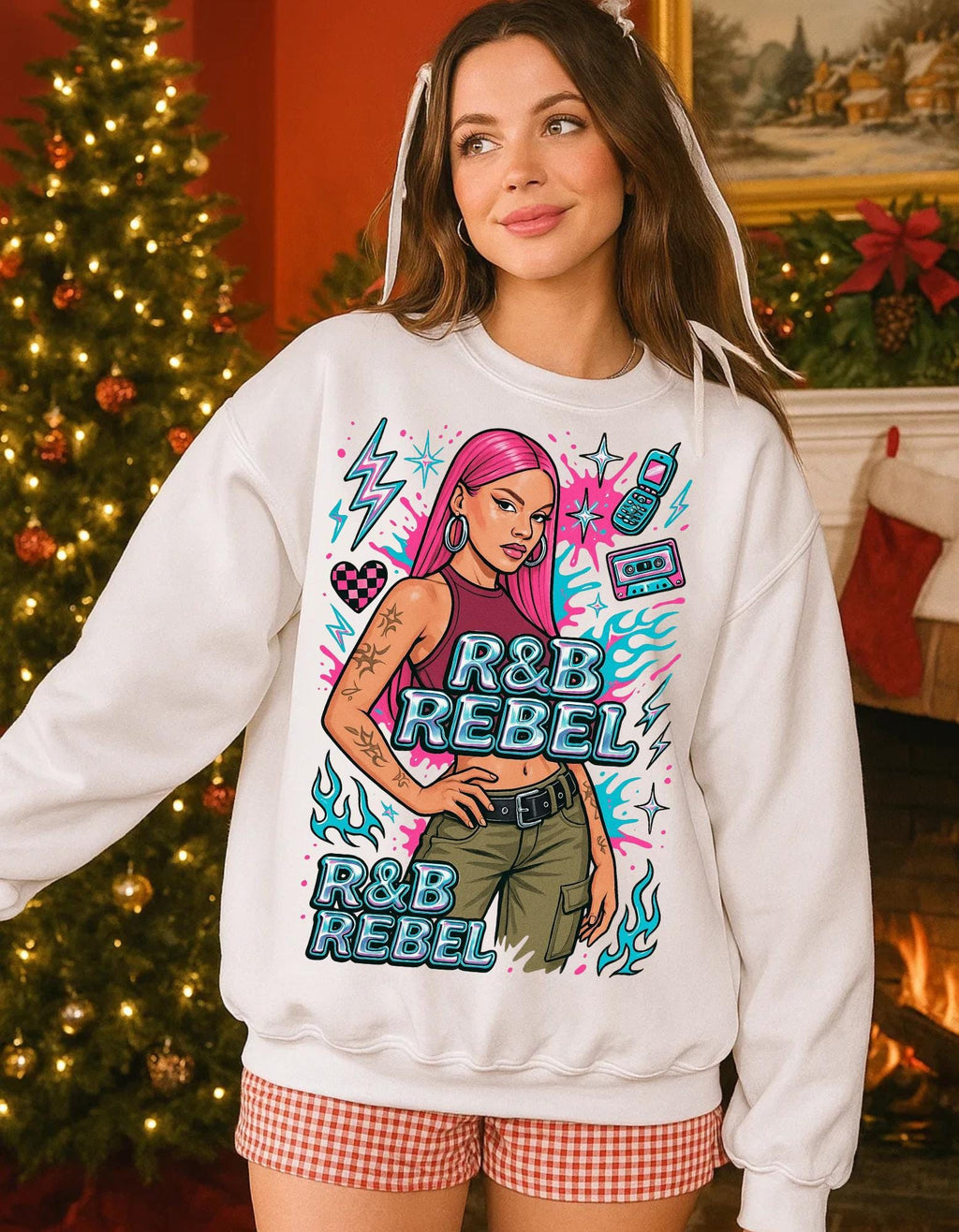 Retro 90s R&B Rebel Sweatshirt, Vintage Music Fan Gift