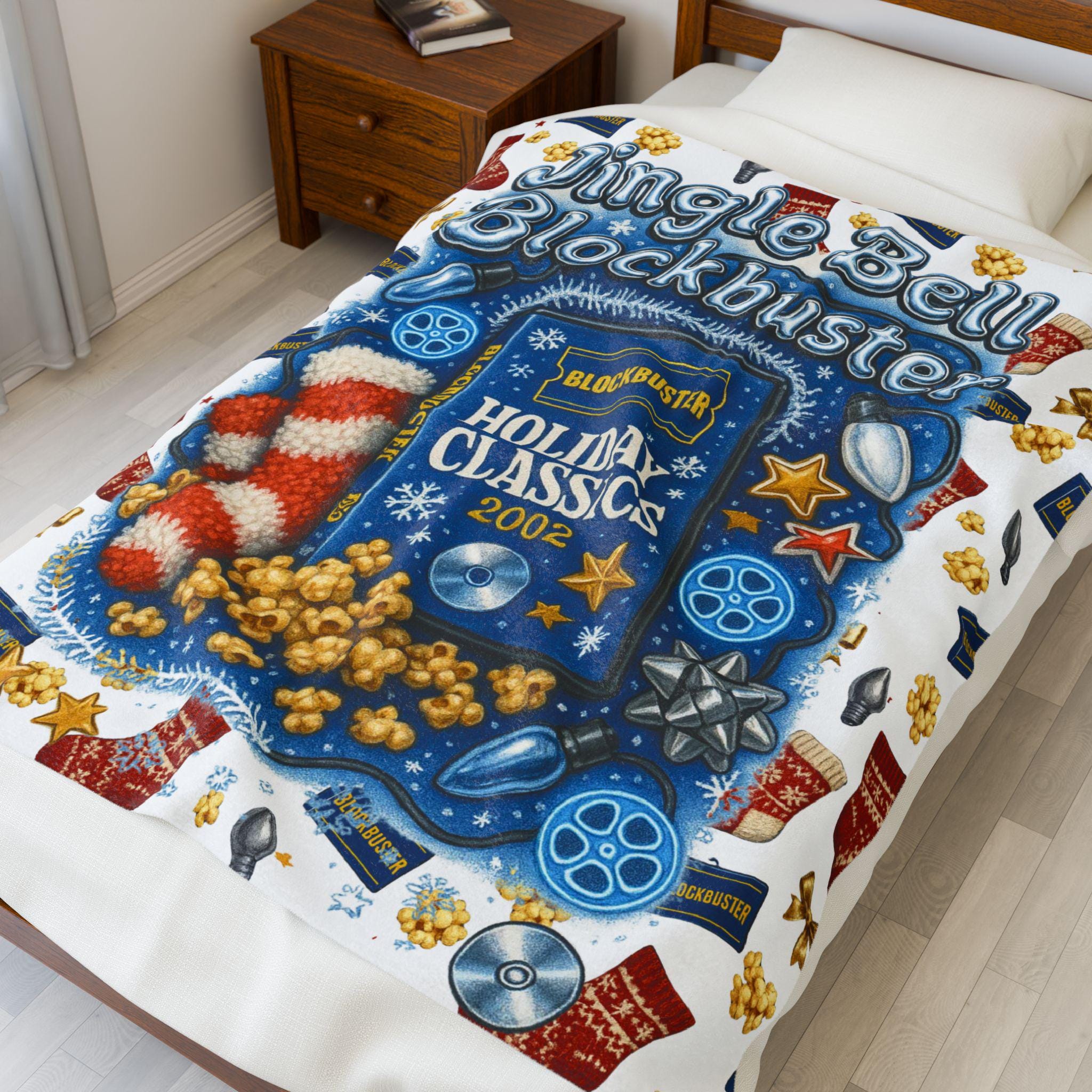 Holiday Classics Velveteen Plush Blanket | Christmas Movie Night Throw