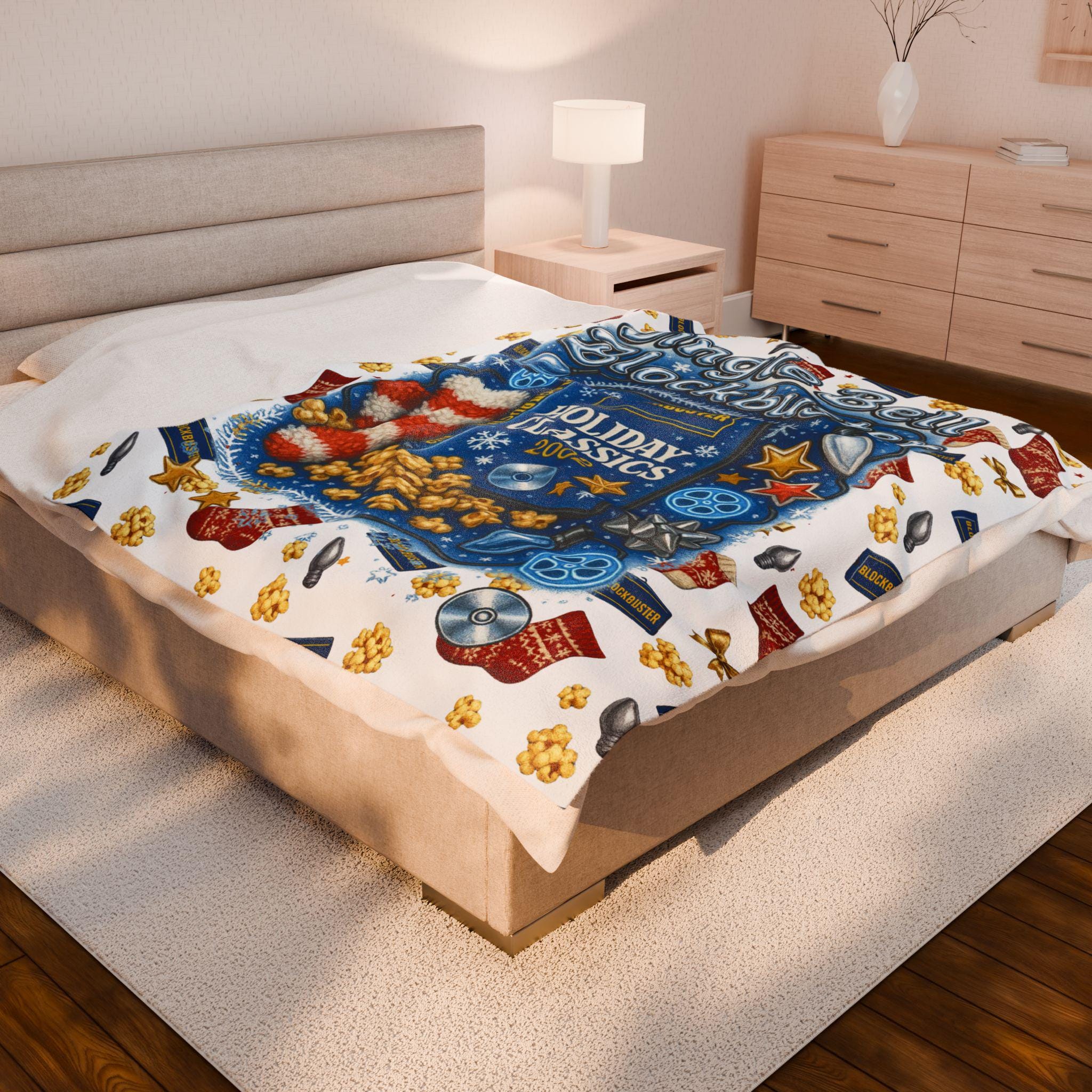 Holiday Classics Velveteen Plush Blanket | Christmas Movie Night Throw
