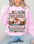 Cozy Hot Cocoa Crewneck Sweatshirt | Retro Y2K Christmas Sweater