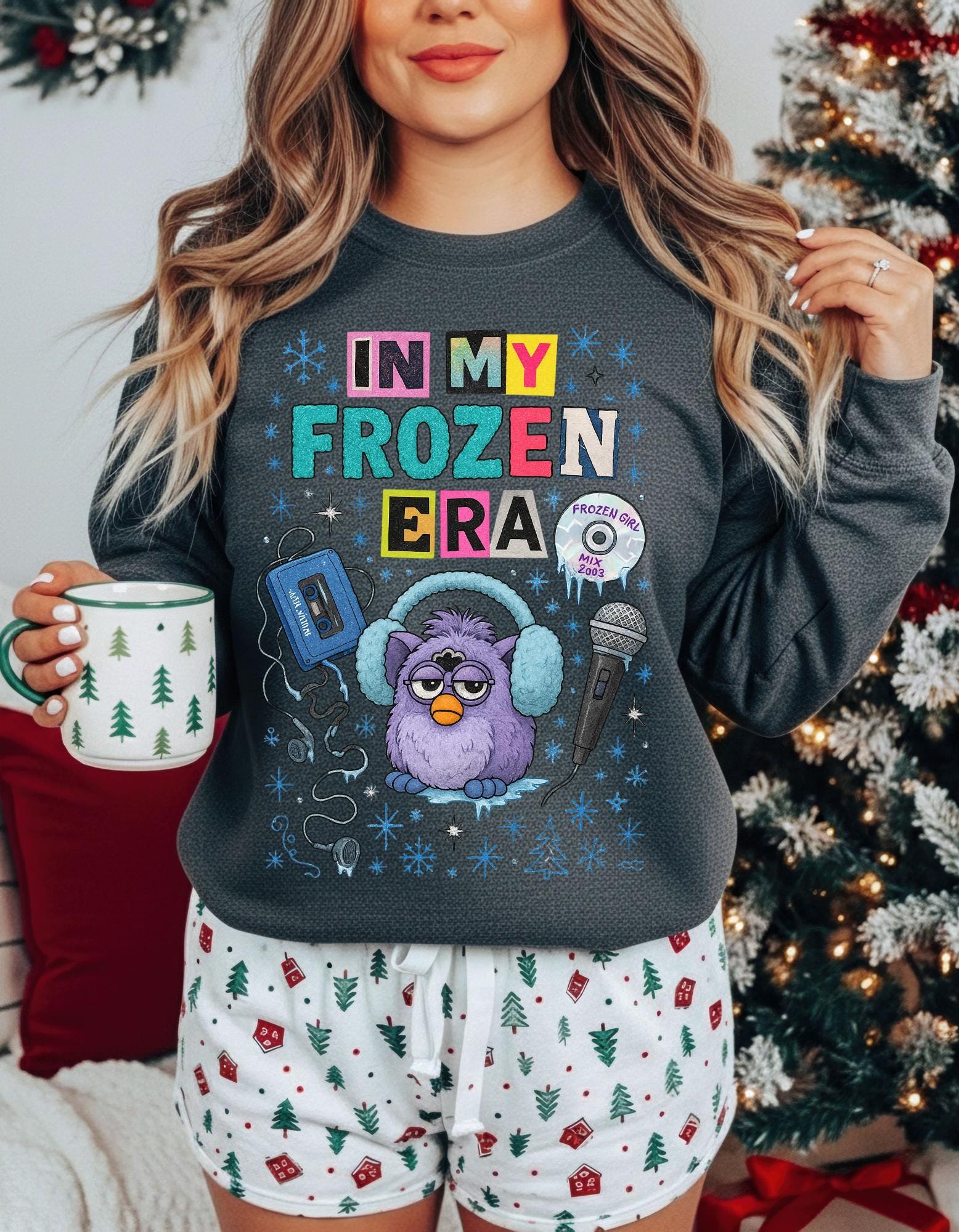In My Frozen Era Sweatshirt | Purple Furby Graphic