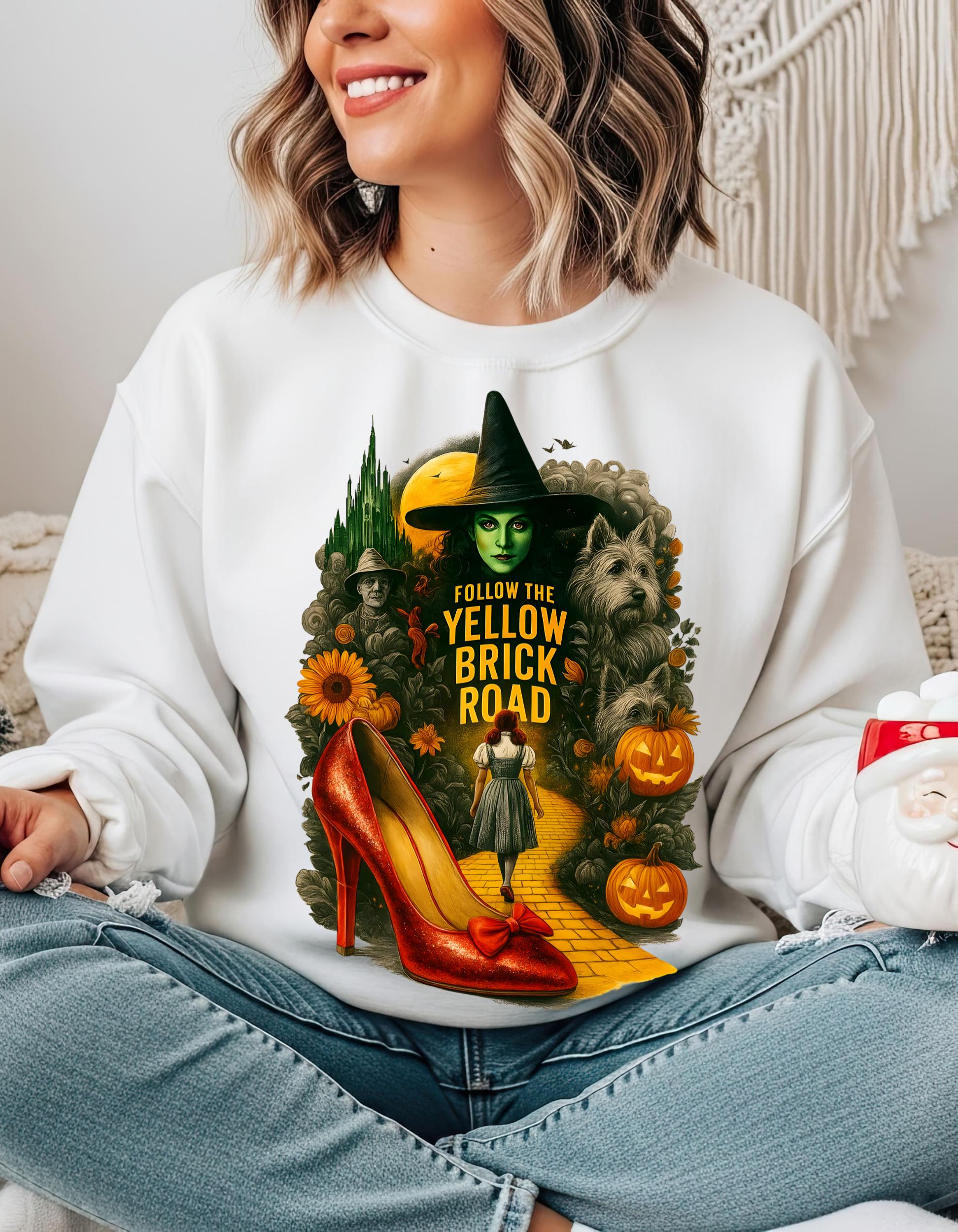 Personalizable Emerald City Autumn Sweatshirt - Festive parody Wizard of Oz Inspired Apparel