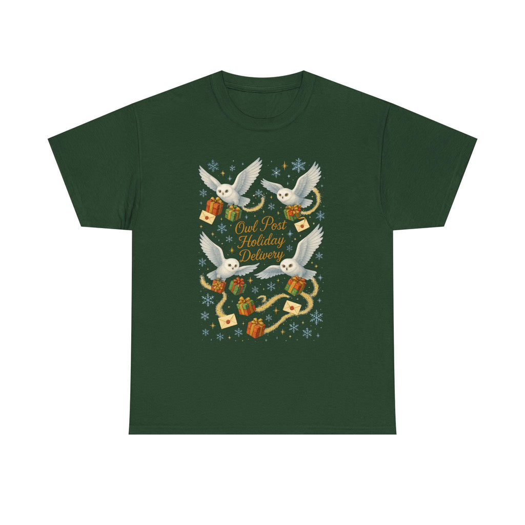 Magical Owl Holiday Delivery Sweatshirt: Potter Fans Christmas Pullover