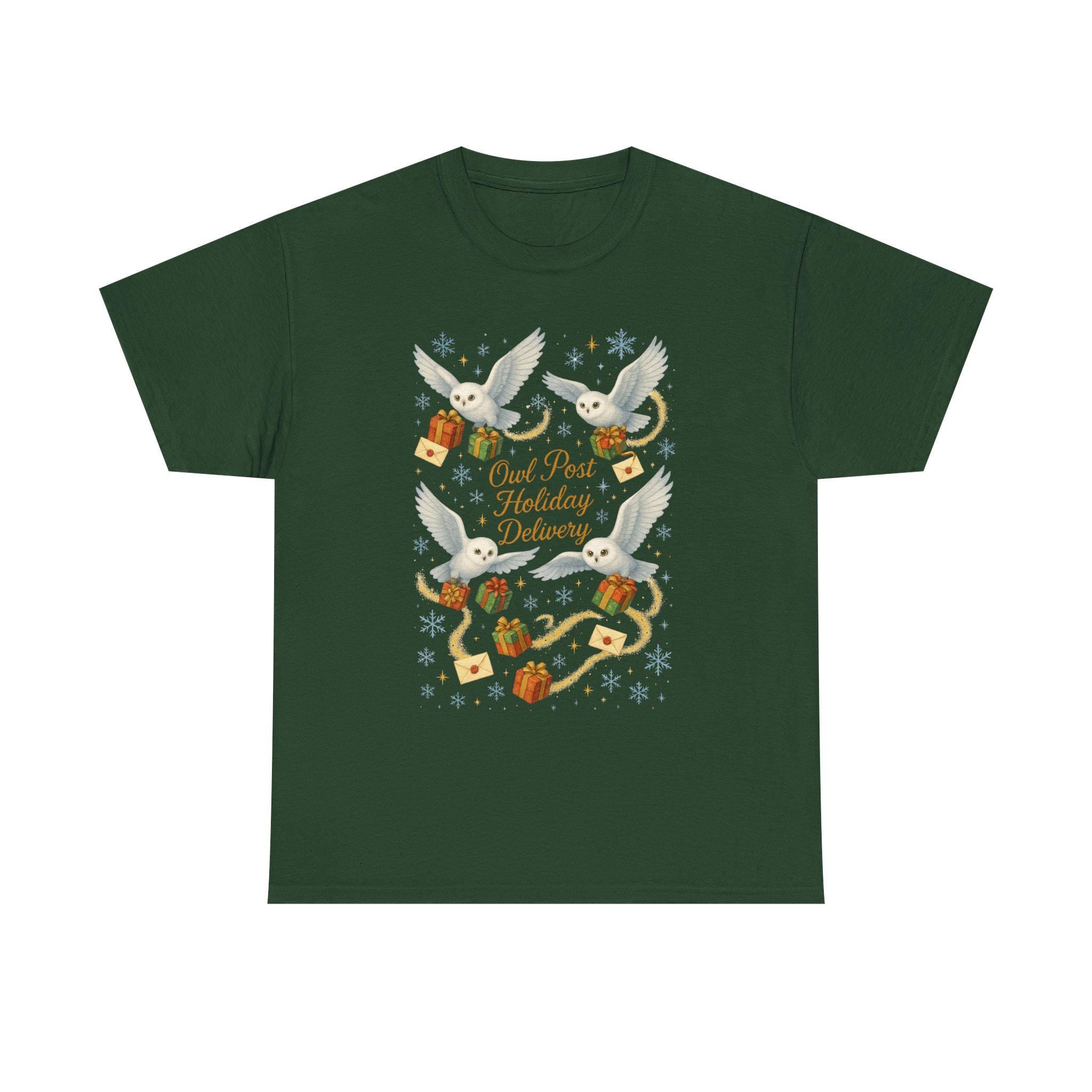 Magical Owl Holiday Delivery Sweatshirt: Potter Fans Christmas Pullover