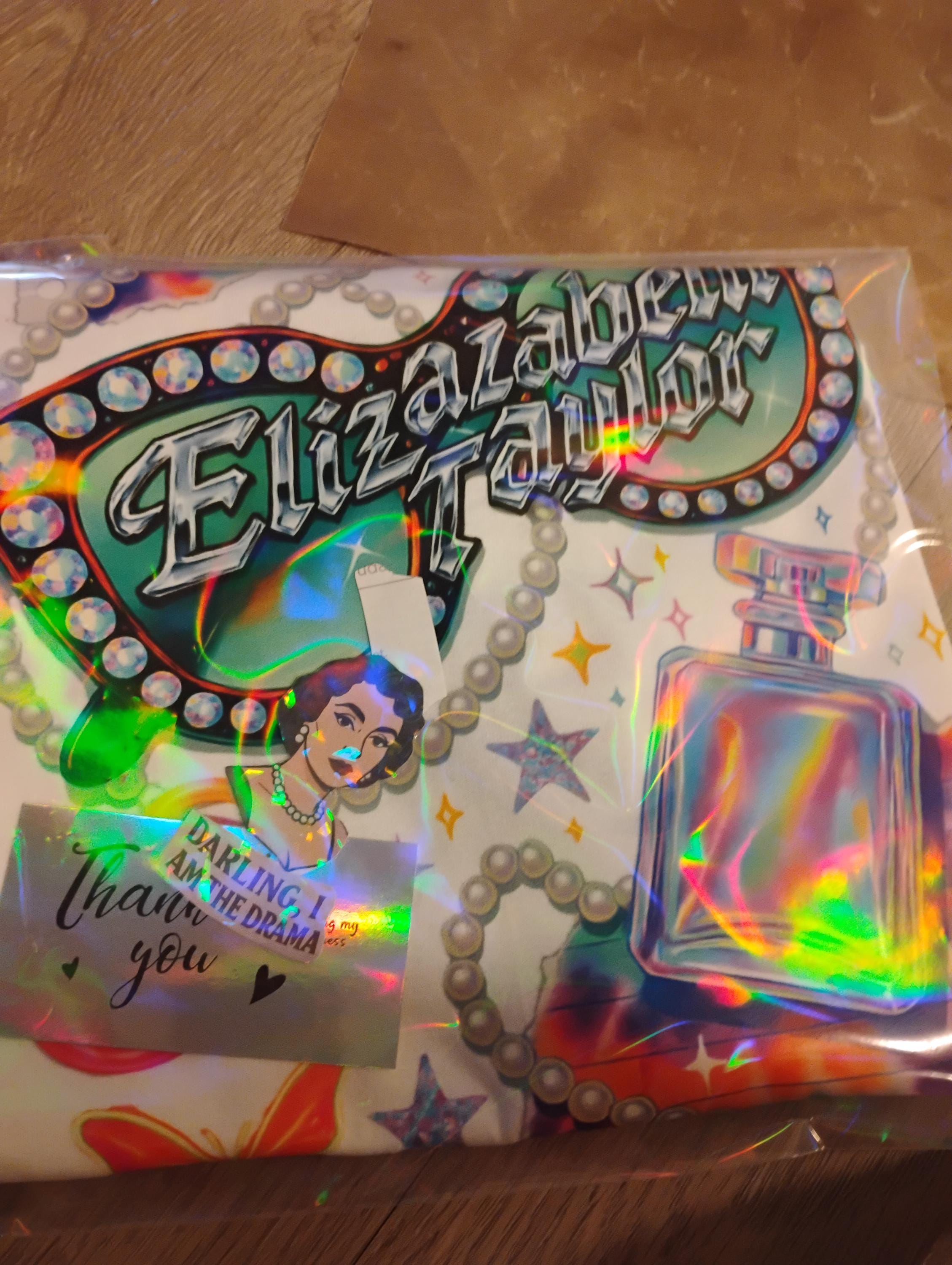 Retro Vegas Showgirl Tee: 90s Y2K Elizabeth Taylor Inspired Glamour