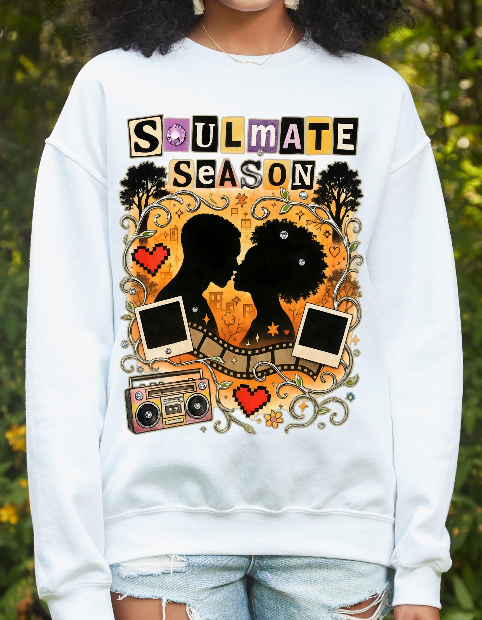 Black Love Sweatshirt: Soulmate Season Unisex Crewneck