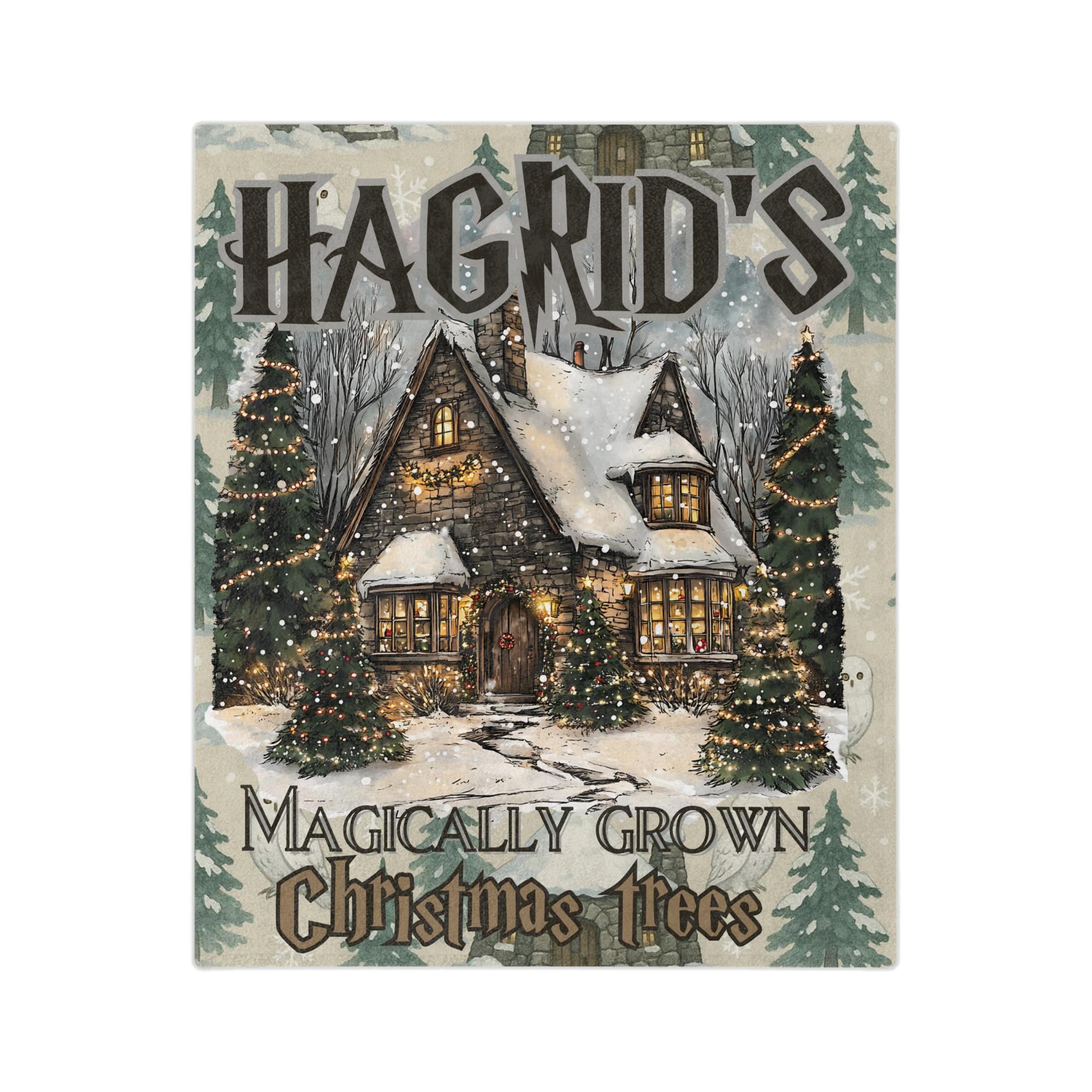 Winter Wonderland Christmas Tree Farm Vintage Holiday Crewneck Blanket - Cozy Cottage Throw Gift