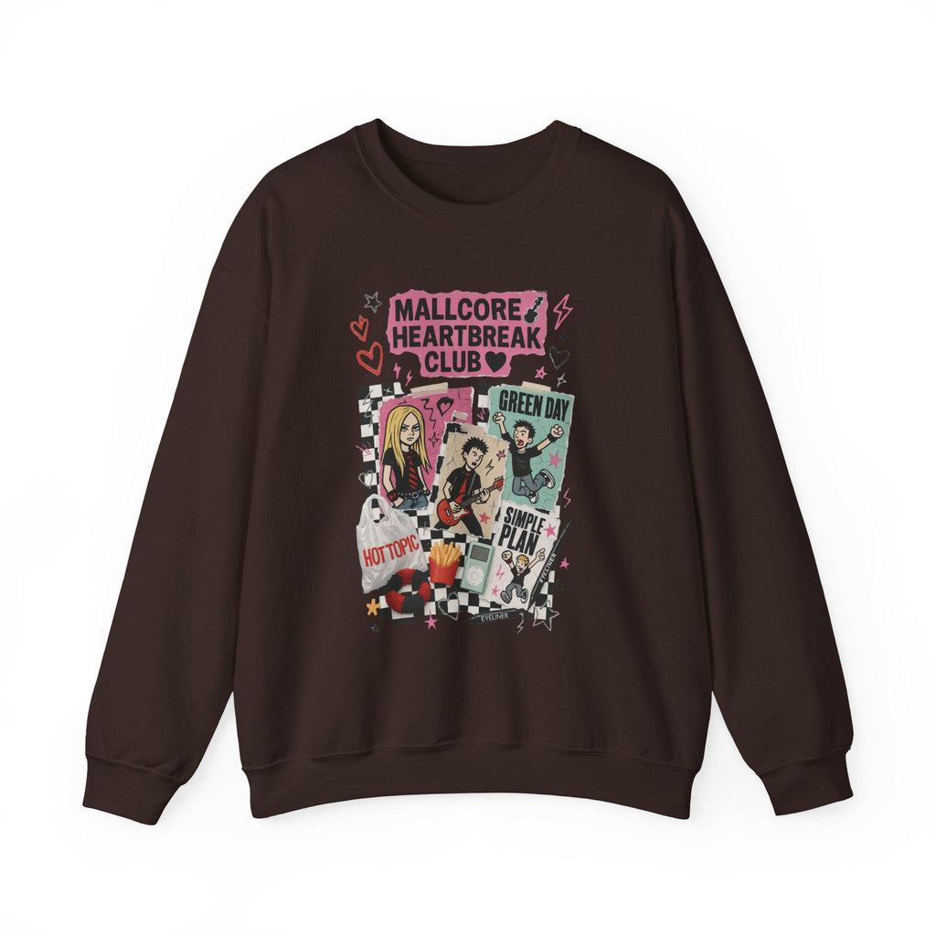 Y2K Pop Punk Graphic Sweatshirt | Mallcore Heartbreak Club Tee