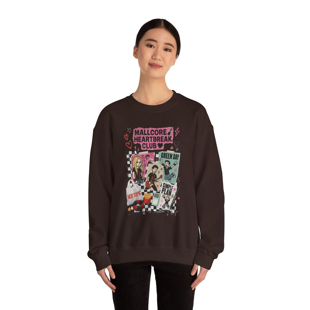 Y2K Pop Punk Graphic Sweatshirt | Mallcore Heartbreak Club Tee