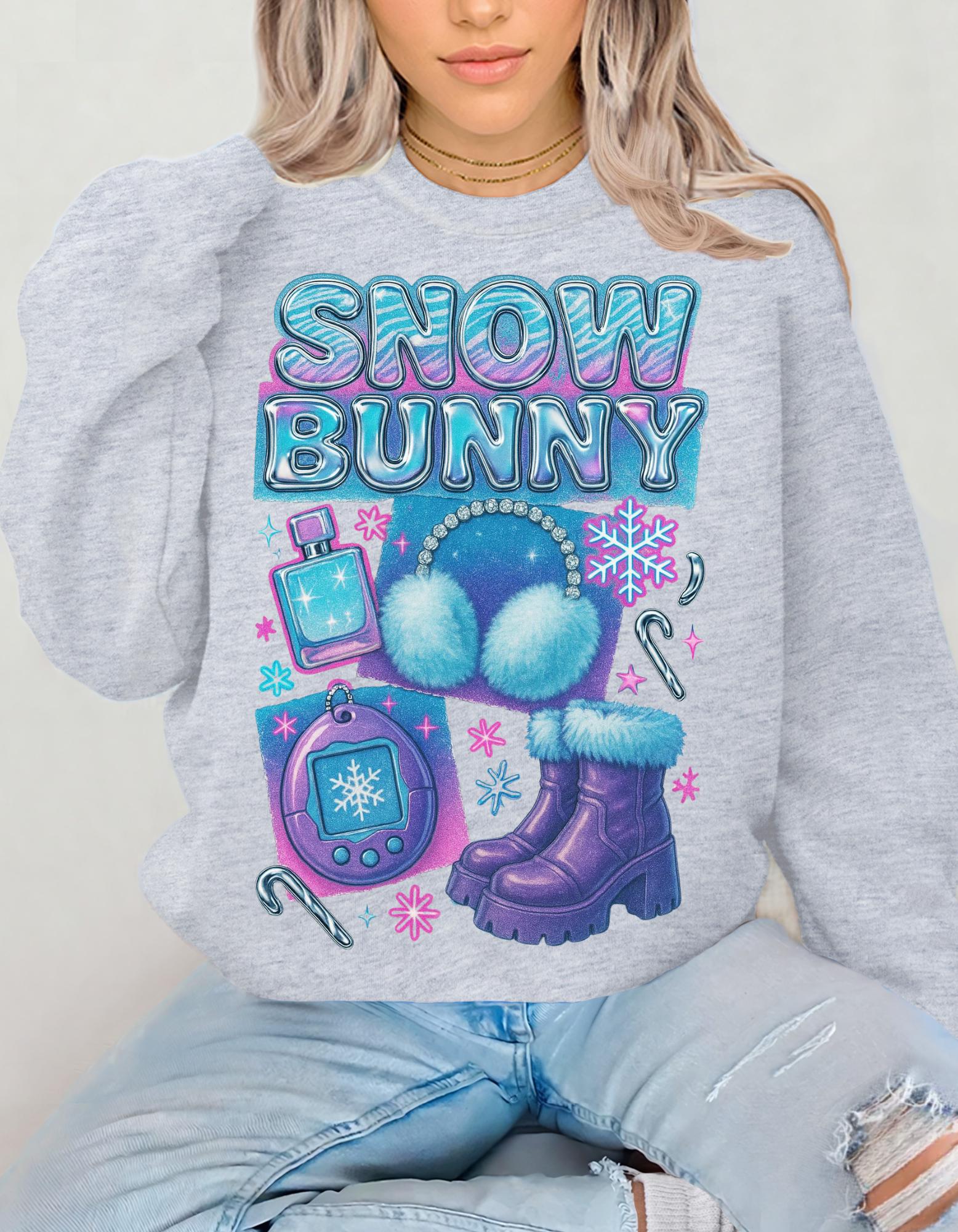 Snow Bunny Graphic sweatshirt: Winter Unisex Heavy Cotton Shirt