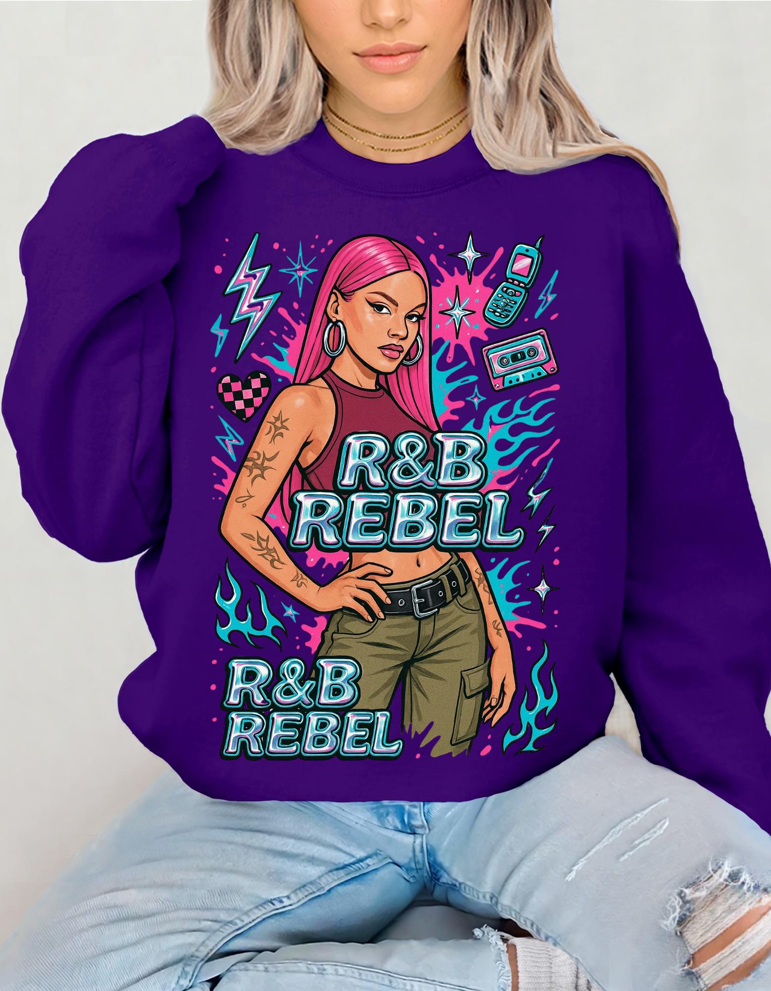 Retro 90s R&B Rebel Sweatshirt, Vintage Music Fan Gift
