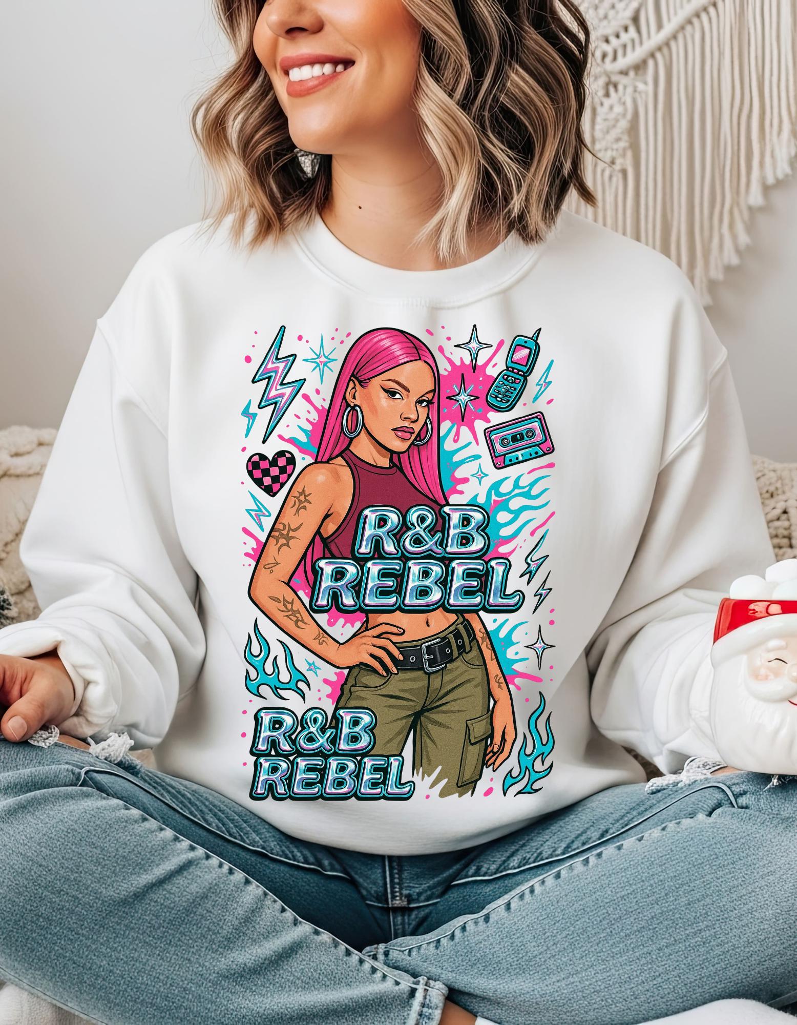 Retro 90s R&B Rebel Sweatshirt, Vintage Music Fan Gift
