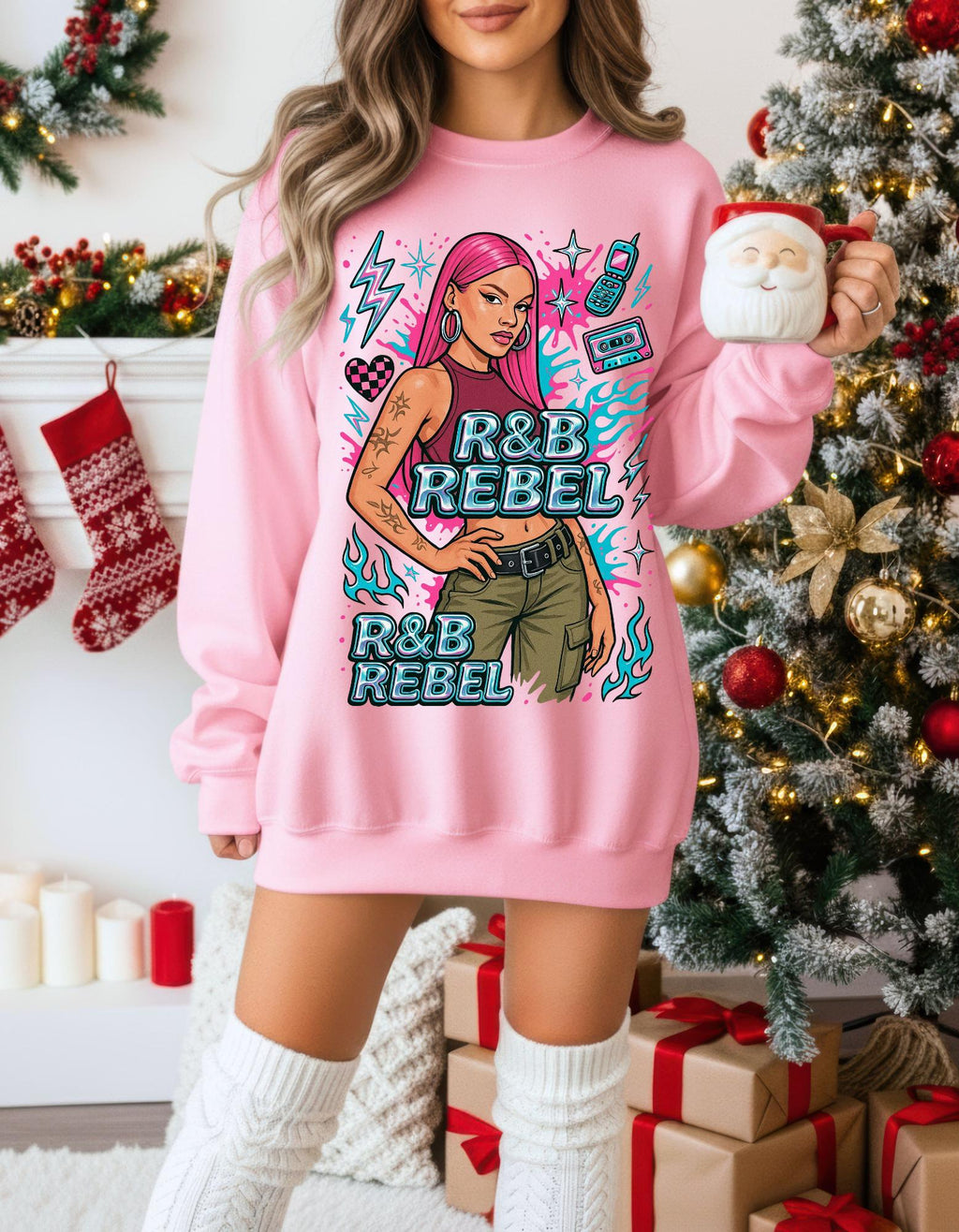 Retro 90s R&B Rebel Sweatshirt, Vintage Music Fan Gift