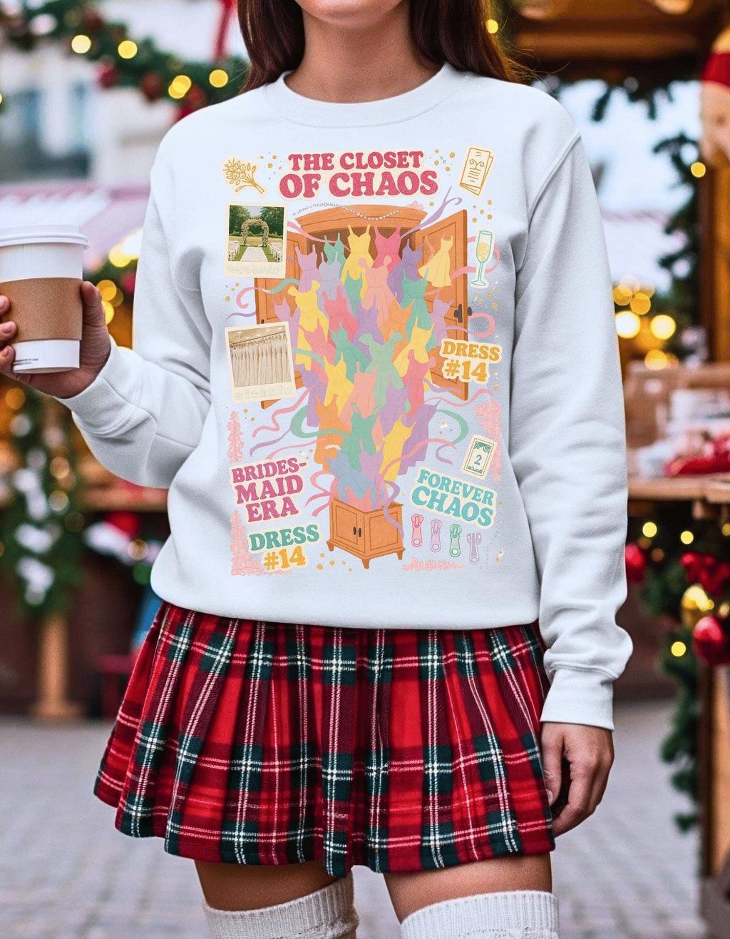 Y2K Bridal Party Sweatshirt | Romantic Comedy Collage