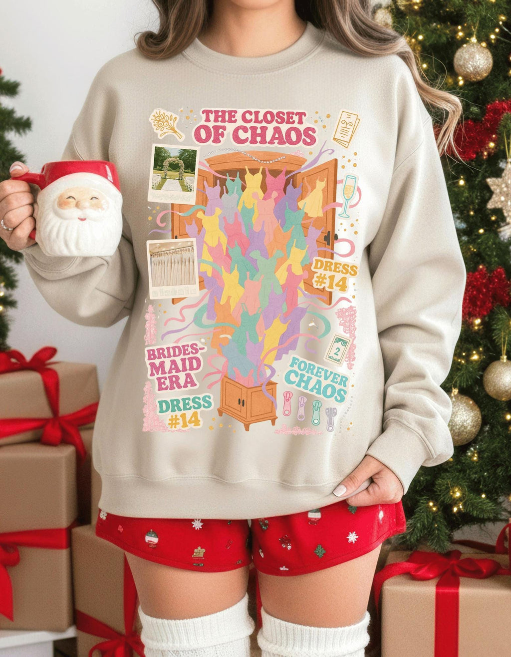 Y2K Bridal Party Sweatshirt | Romantic Comedy Collage
