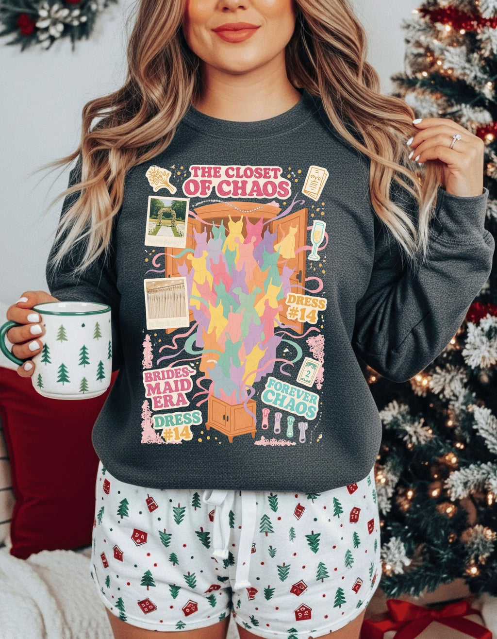 Y2K Bridal Party Sweatshirt | Romantic Comedy Collage