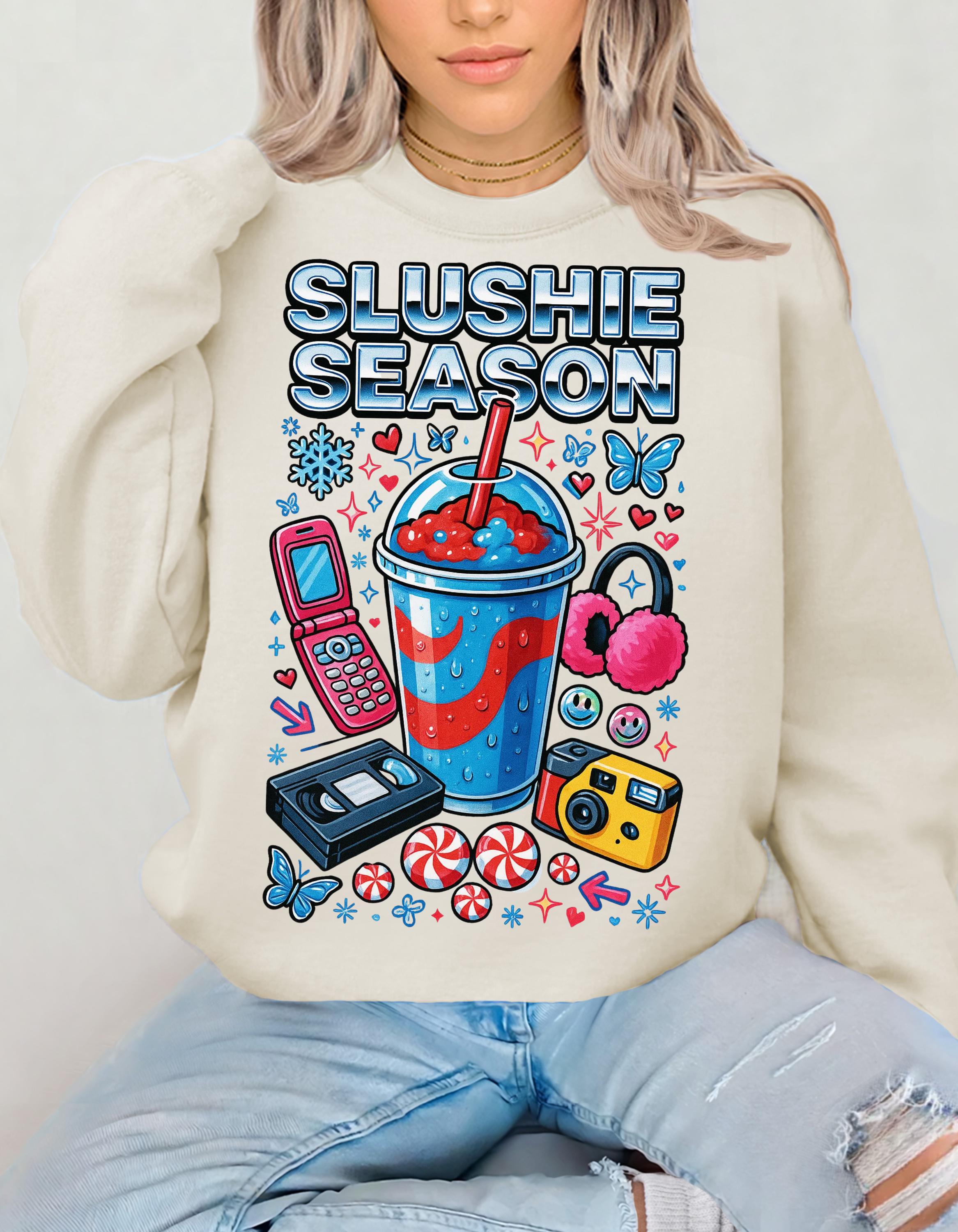 Slushie Season Crewneck Sweatshirt | Retro Y2K Streetwear
