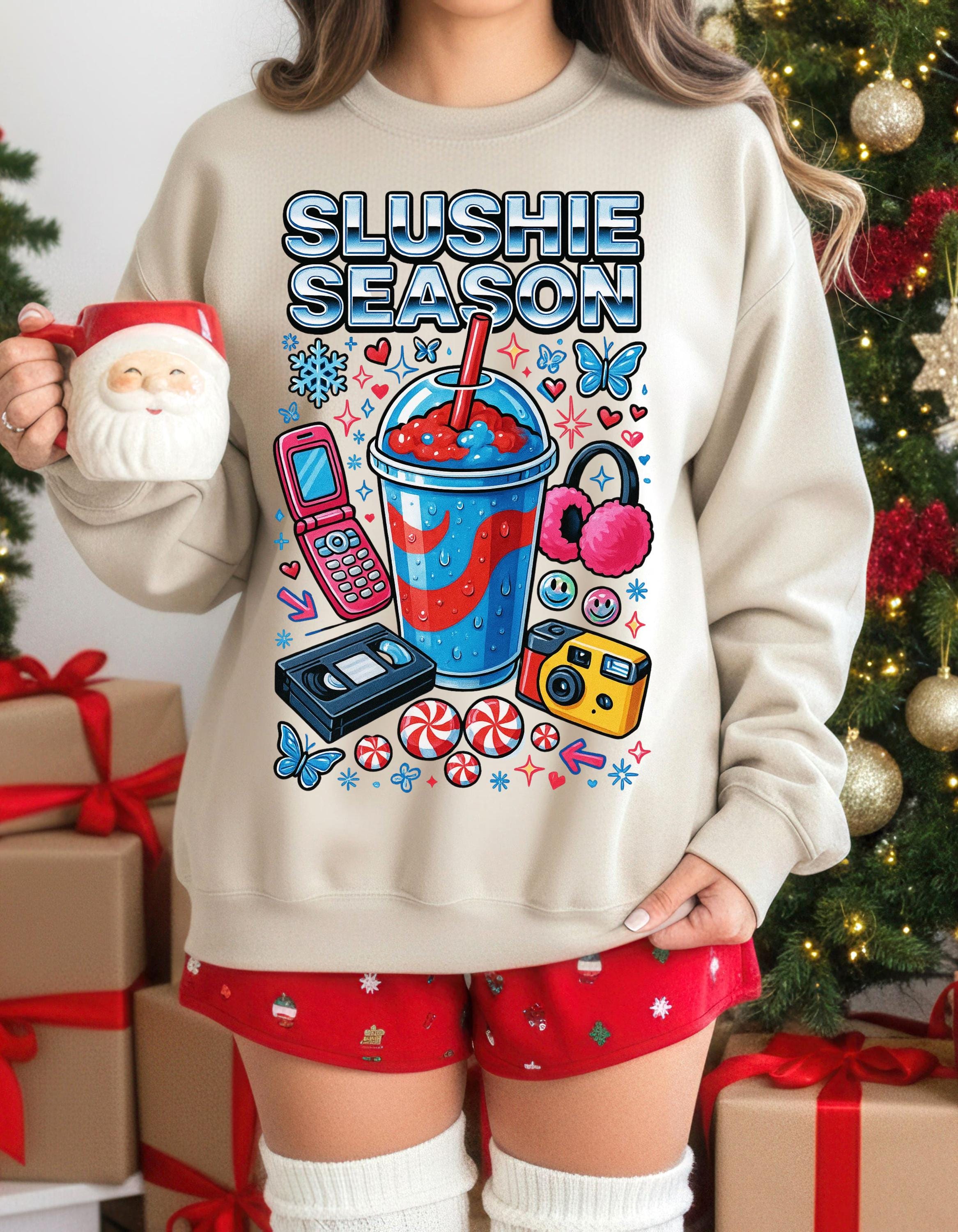 Slushie Season Crewneck Sweatshirt | Retro Y2K Streetwear