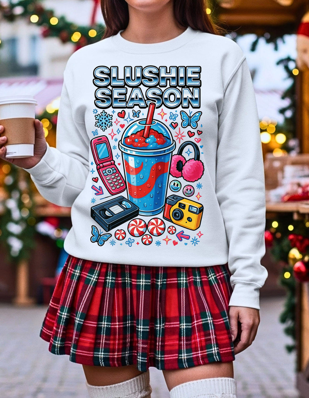Slushie Season Crewneck Sweatshirt | Retro Y2K Streetwear
