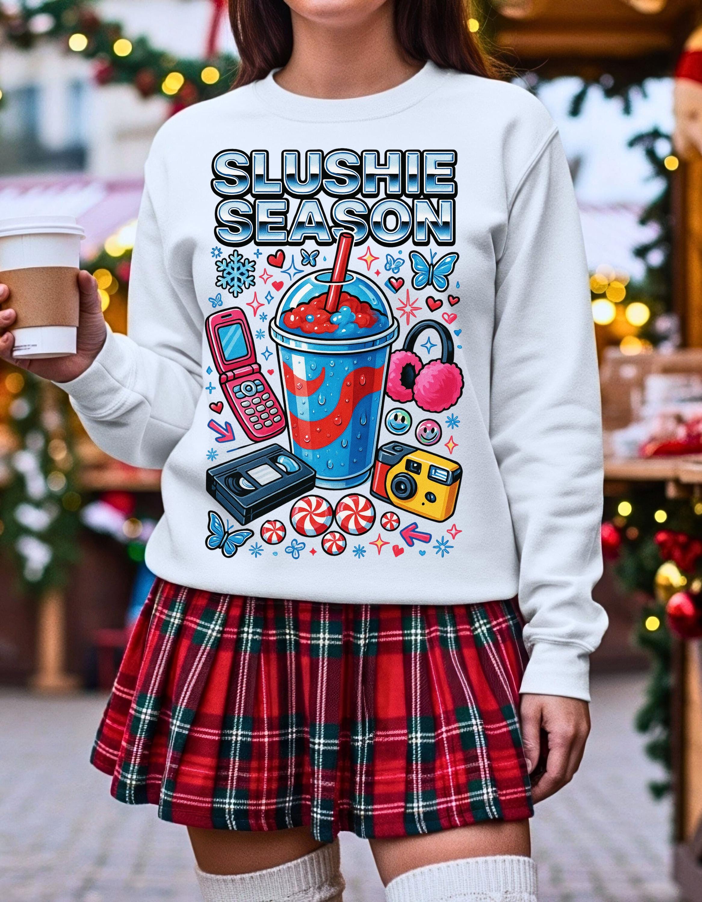 Slushie Season Crewneck Sweatshirt | Retro Y2K Streetwear