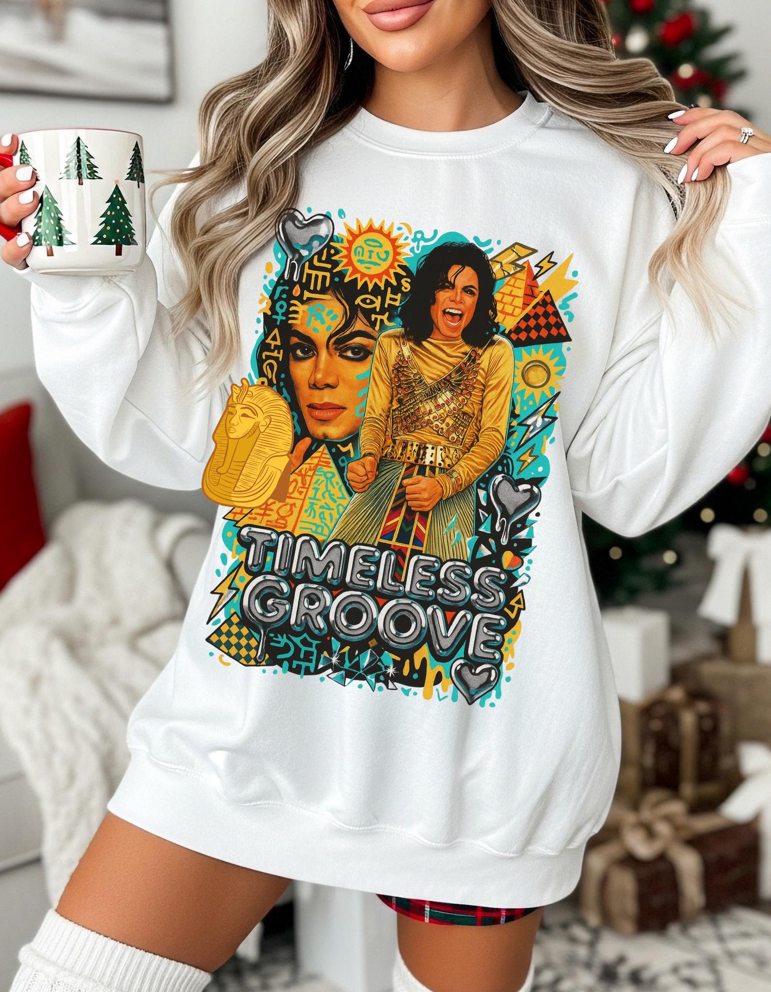 Timeless Groove Sweatshirt | Retro 70s Collage Music Portrait Graphic Vintage Streetwear Pullover