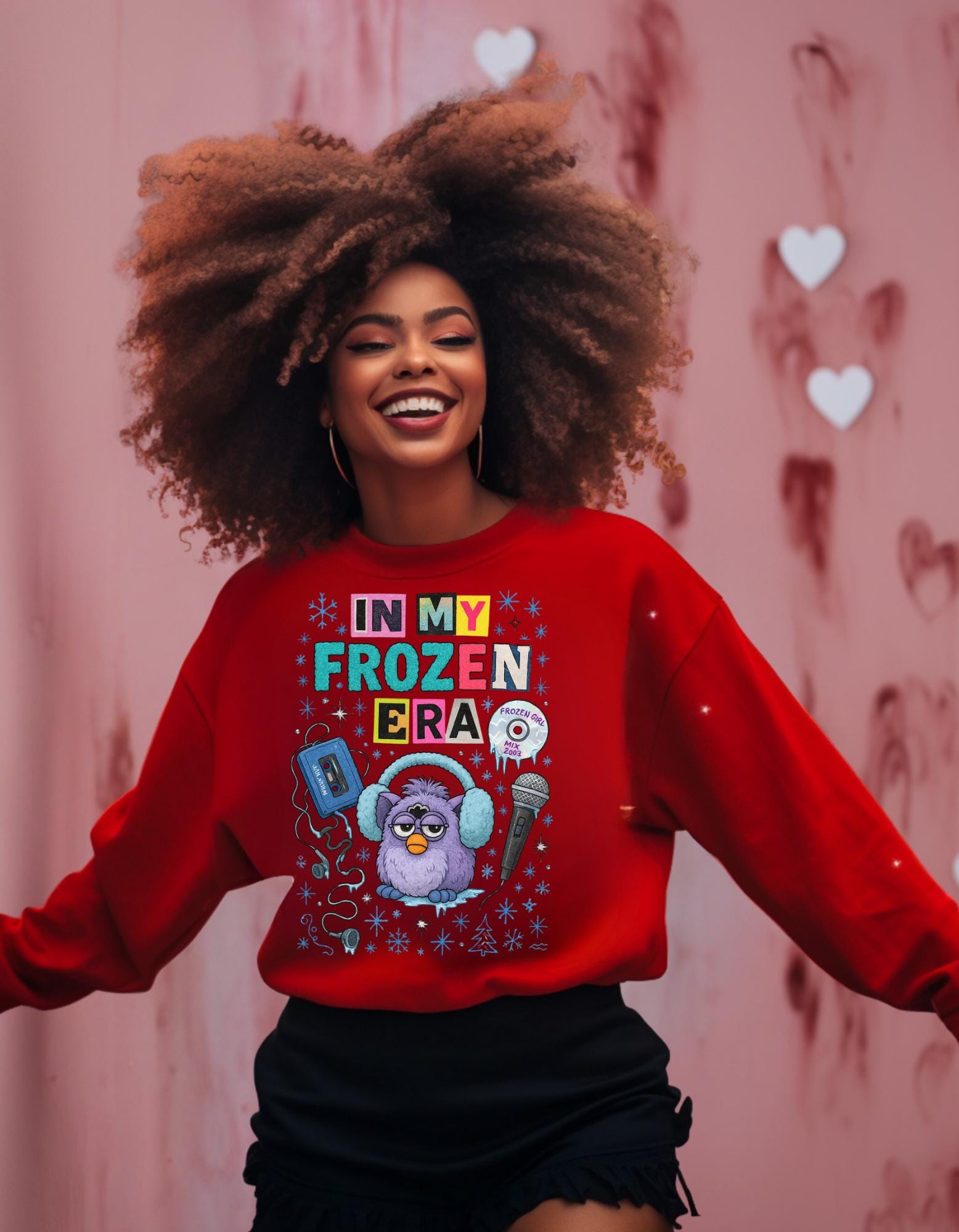 In My Frozen Era Sweatshirt | Purple Furby Graphic