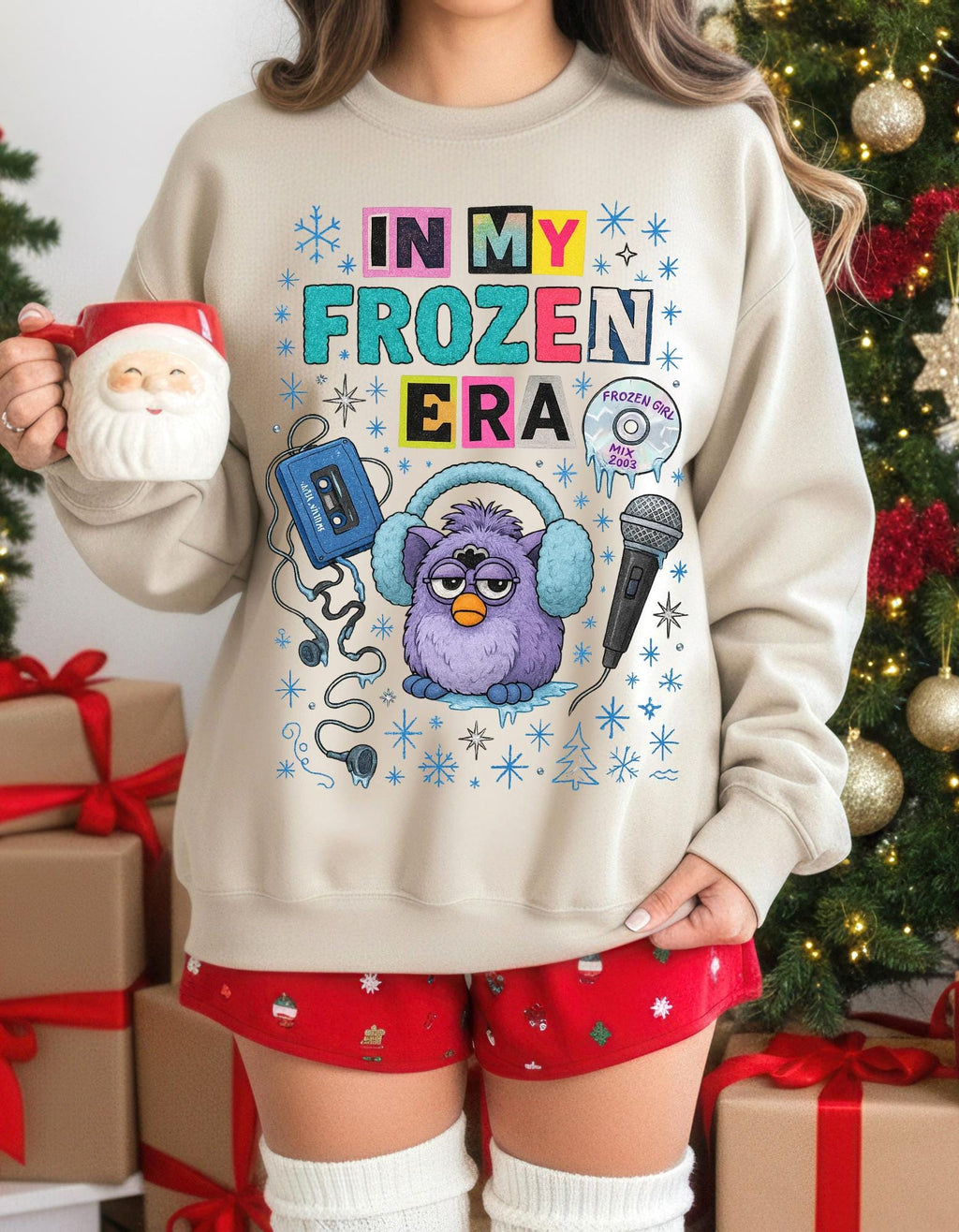 In My Frozen Era Sweatshirt | Purple Furby Graphic